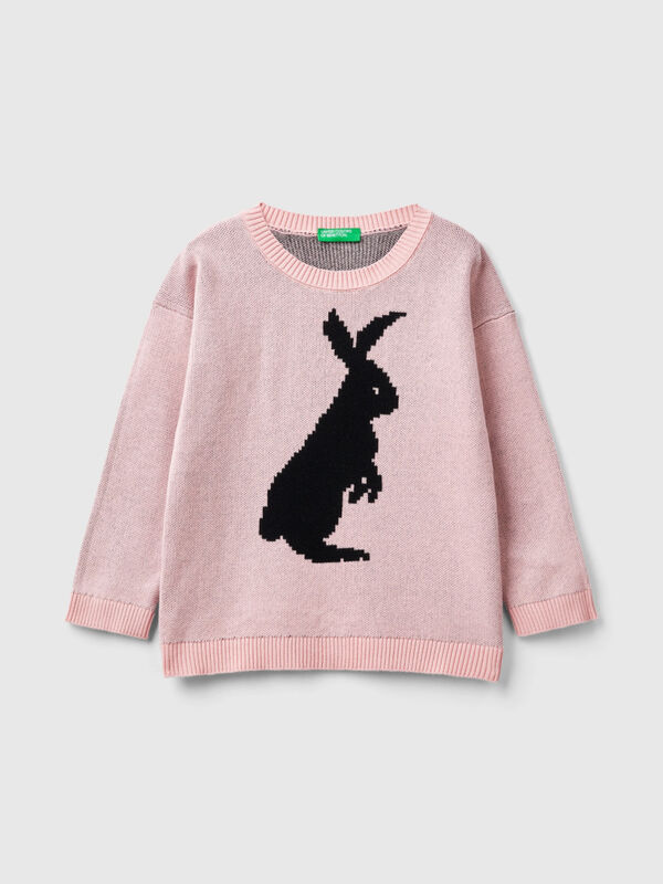 Jersey con dibujo de conejo