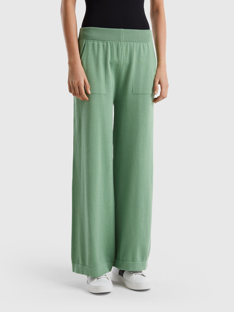 2023ss venit DOUBLE FACE KNIT PANTS | universodospeixes.com.br