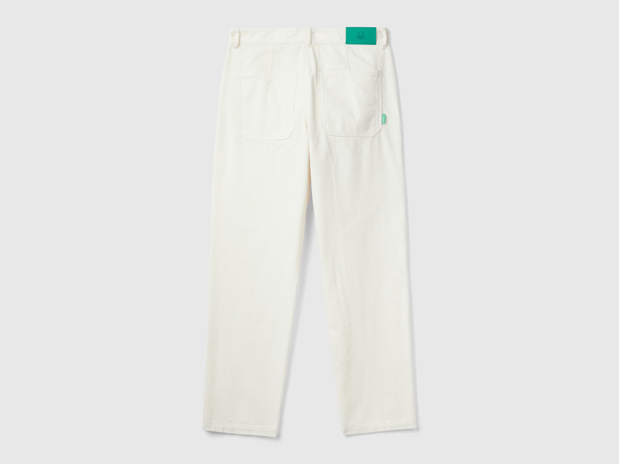 正規通販 velvet Worker-style trousers Benetton | White - パンツ