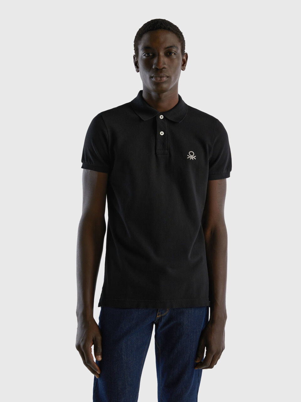 Benetton muscle fit polo hotsell