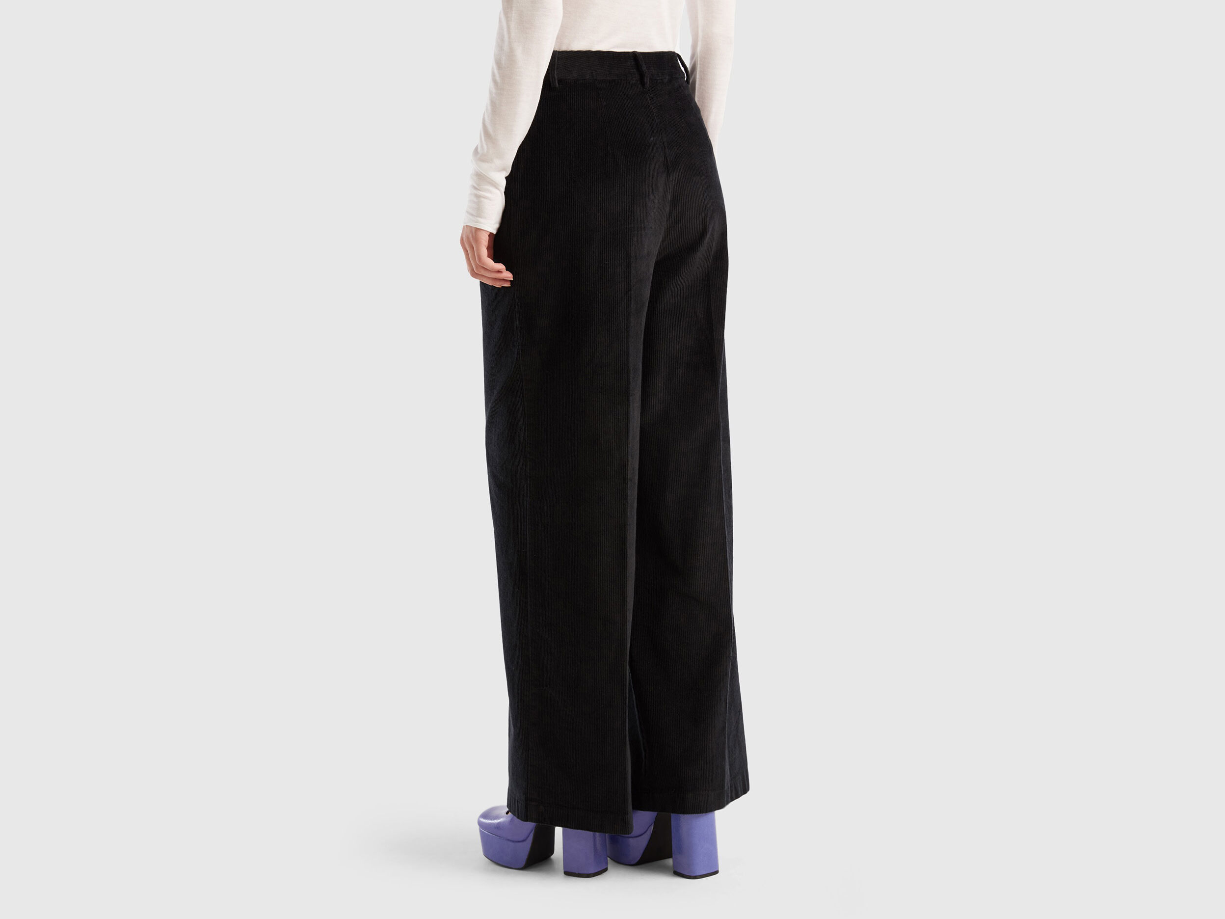 Benetton pantaloni palazzo outlet