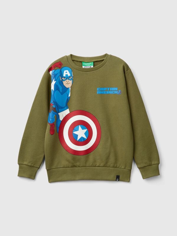 Sudadera ©Marvel verde del Capitán América Niño