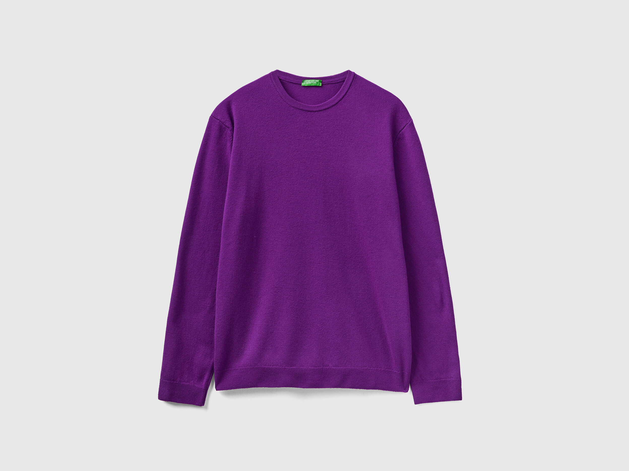 Mens purple deals crew neck sweater