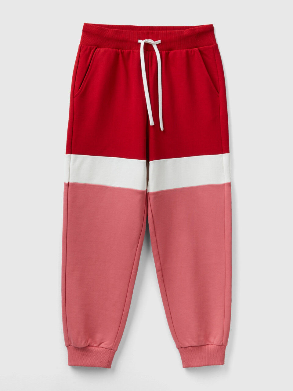 Bright red joggers sale