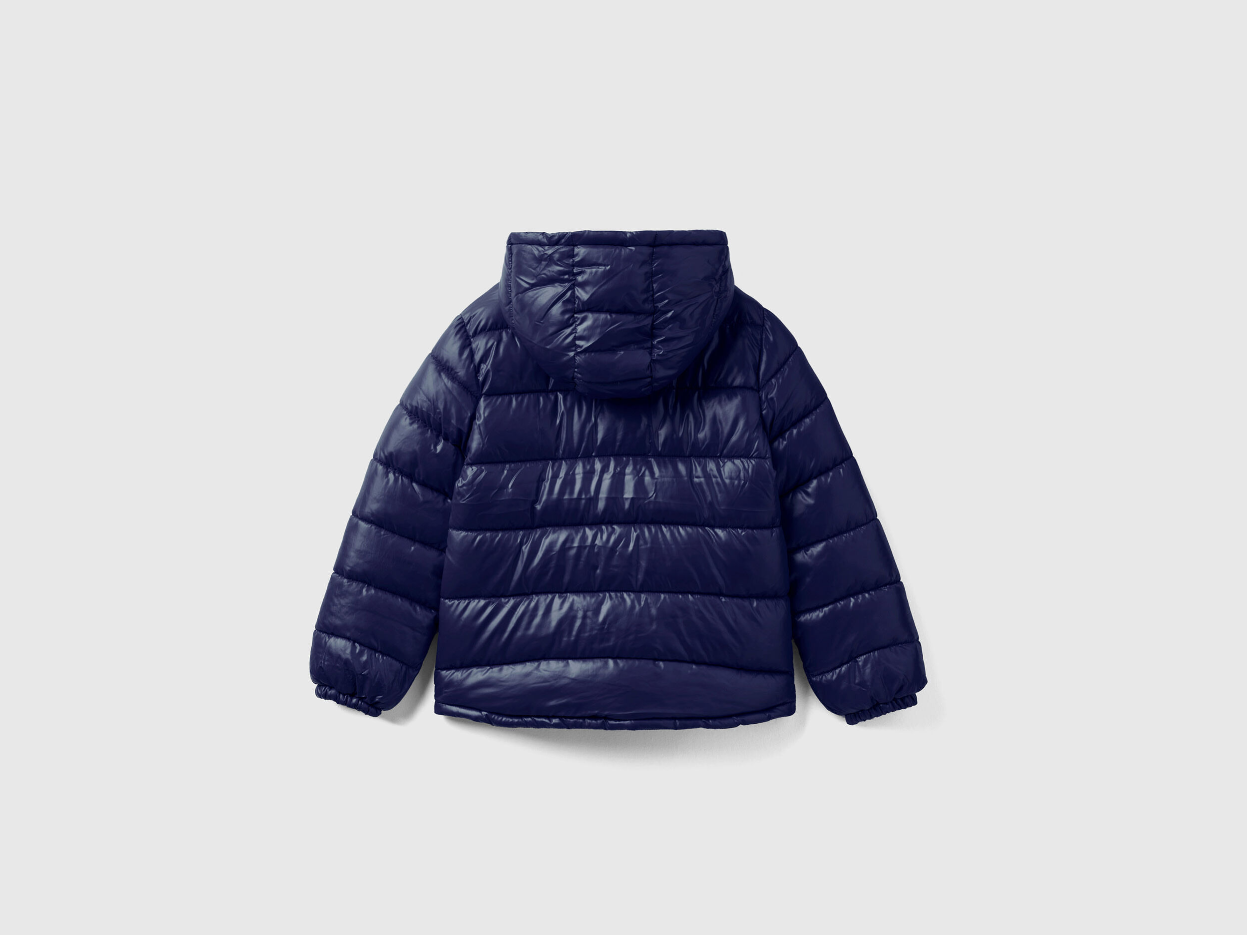 Shiny puffer jacket Dark Blue Benetton