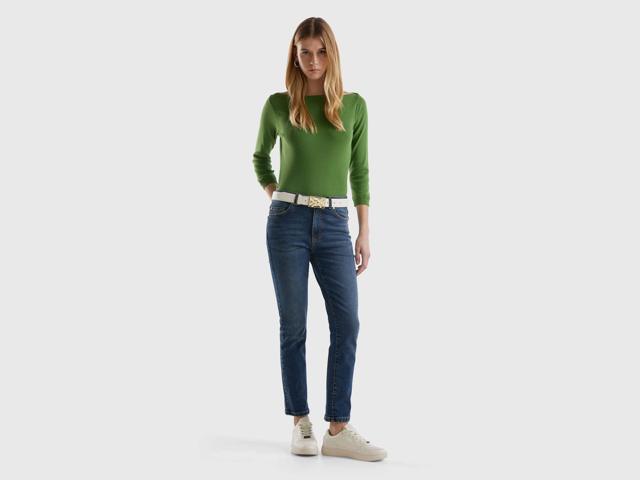 Jeans donna benetton clearance
