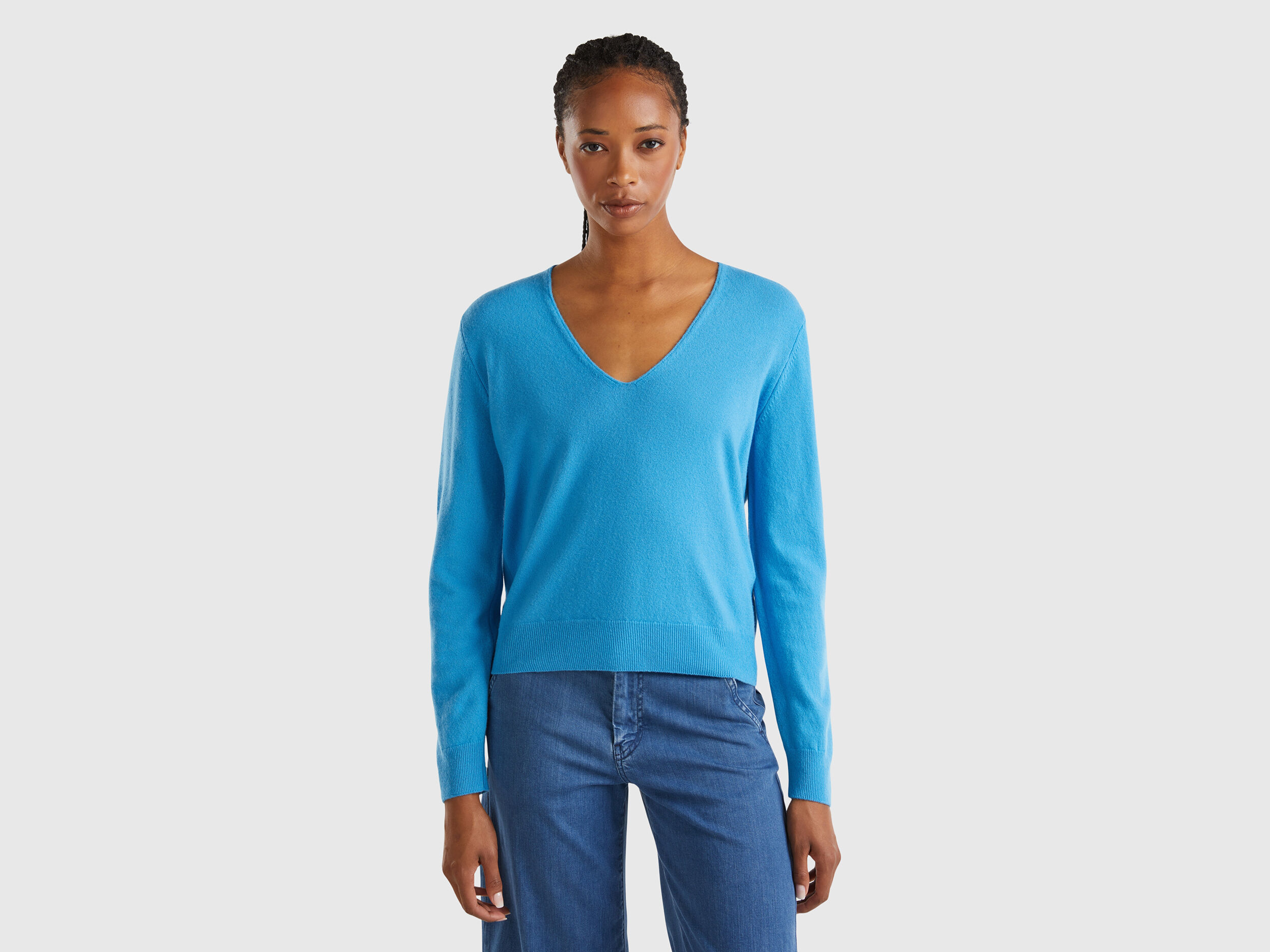 Women's merino crew neck sweater top