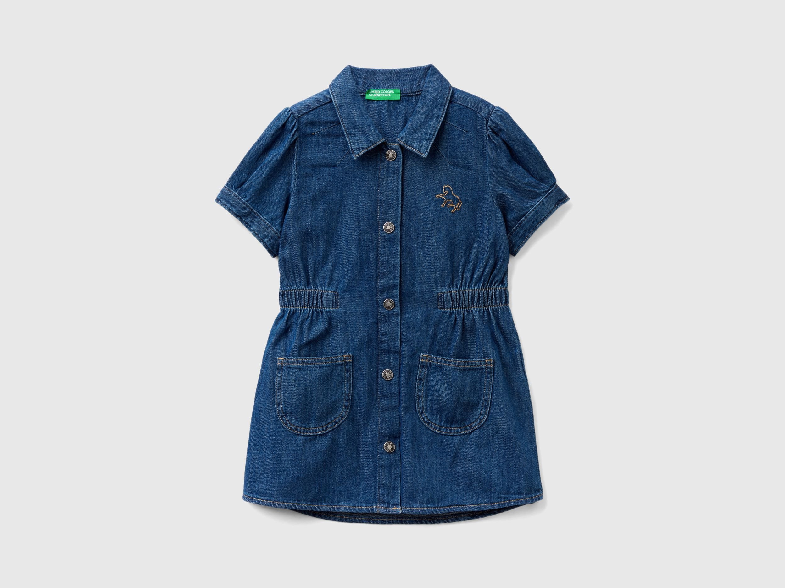 DONDUP KIDS yoke-design denim shirt - Blue