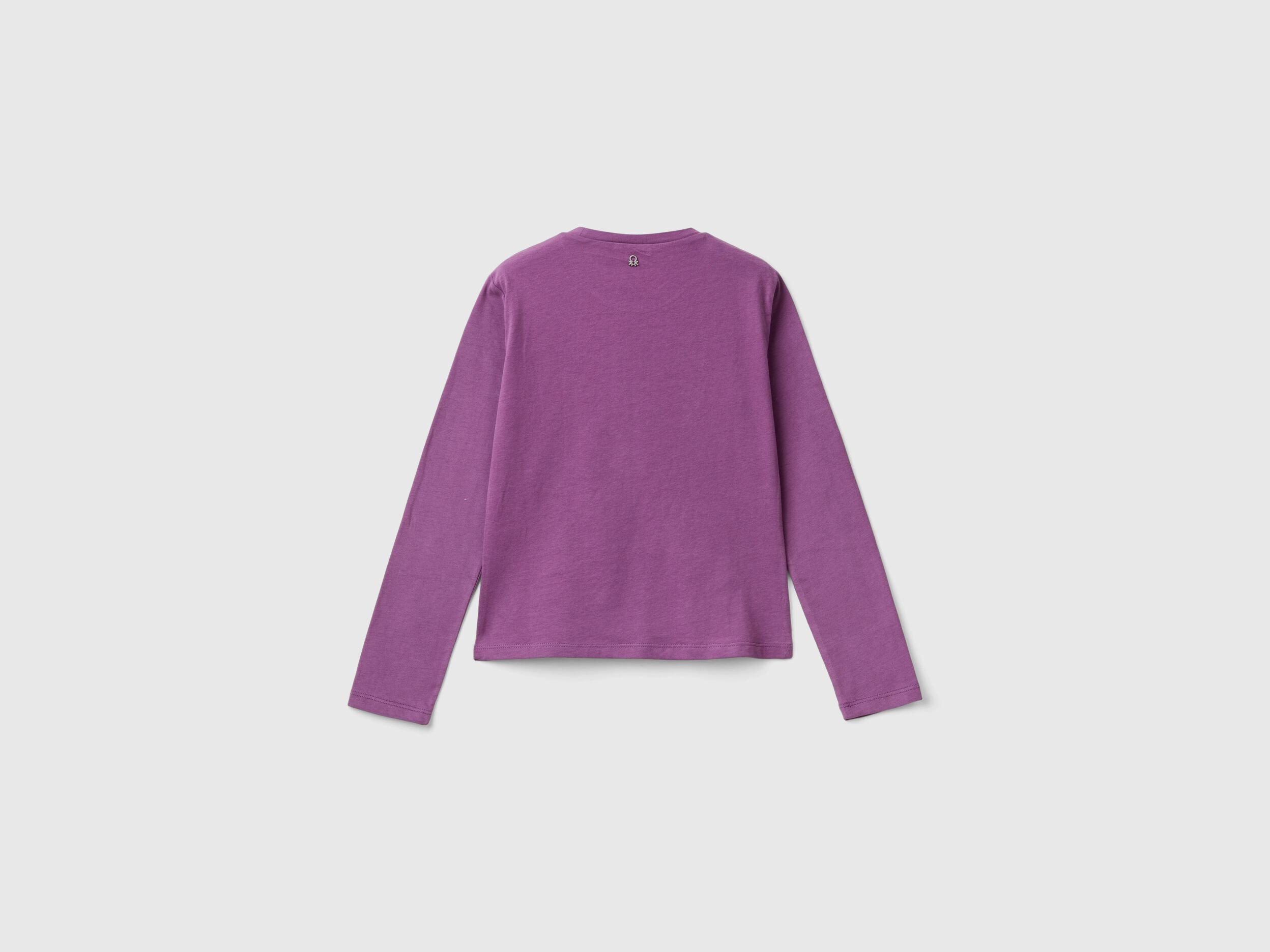 お中元 お歳暮 お年賀 夏 冬 年末年始のご挨拶 ギフト 通販な lurex with T-shirt embroidery Benetton | Mauve - トップス