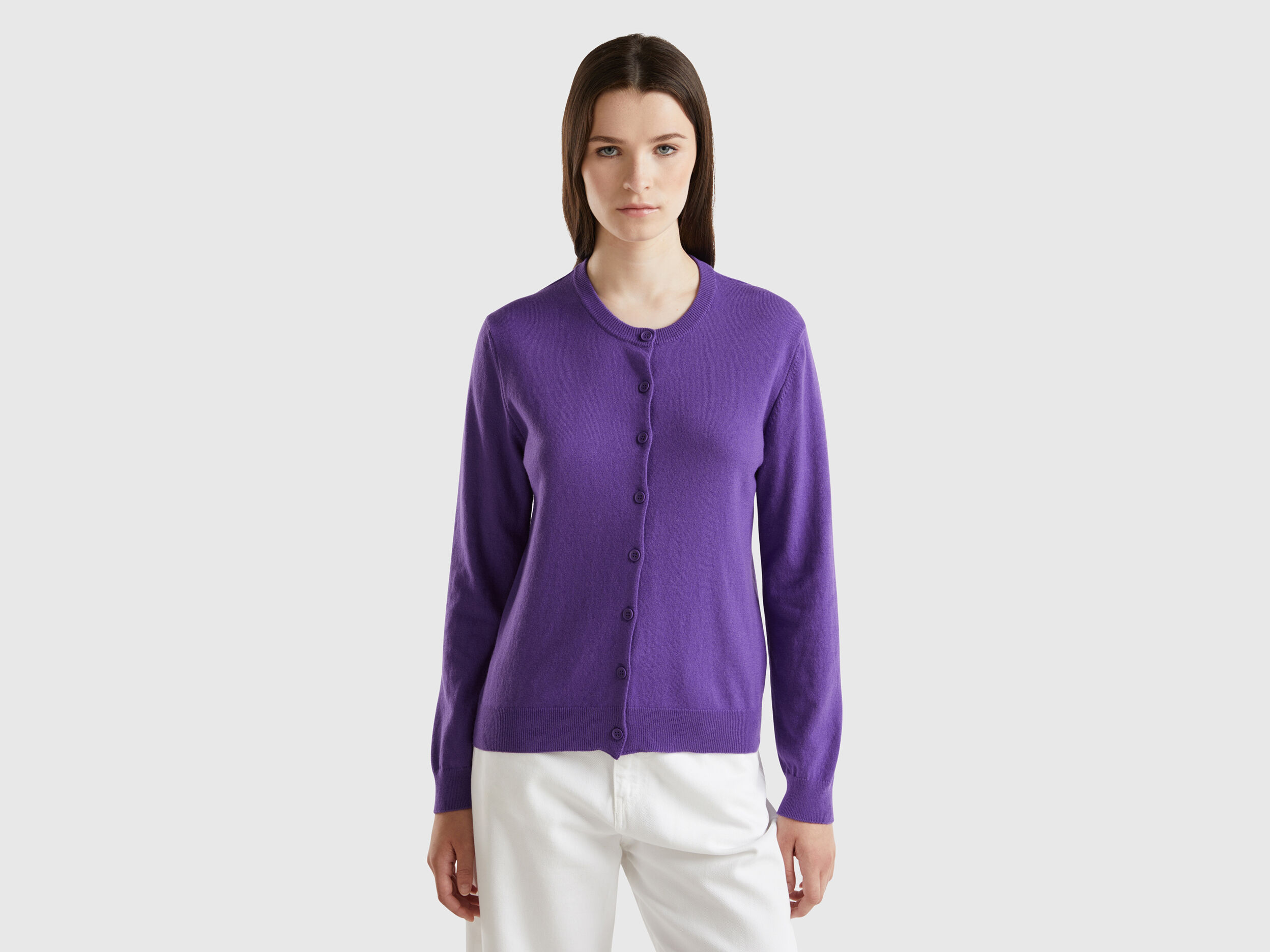 Womens purple cardigan hotsell