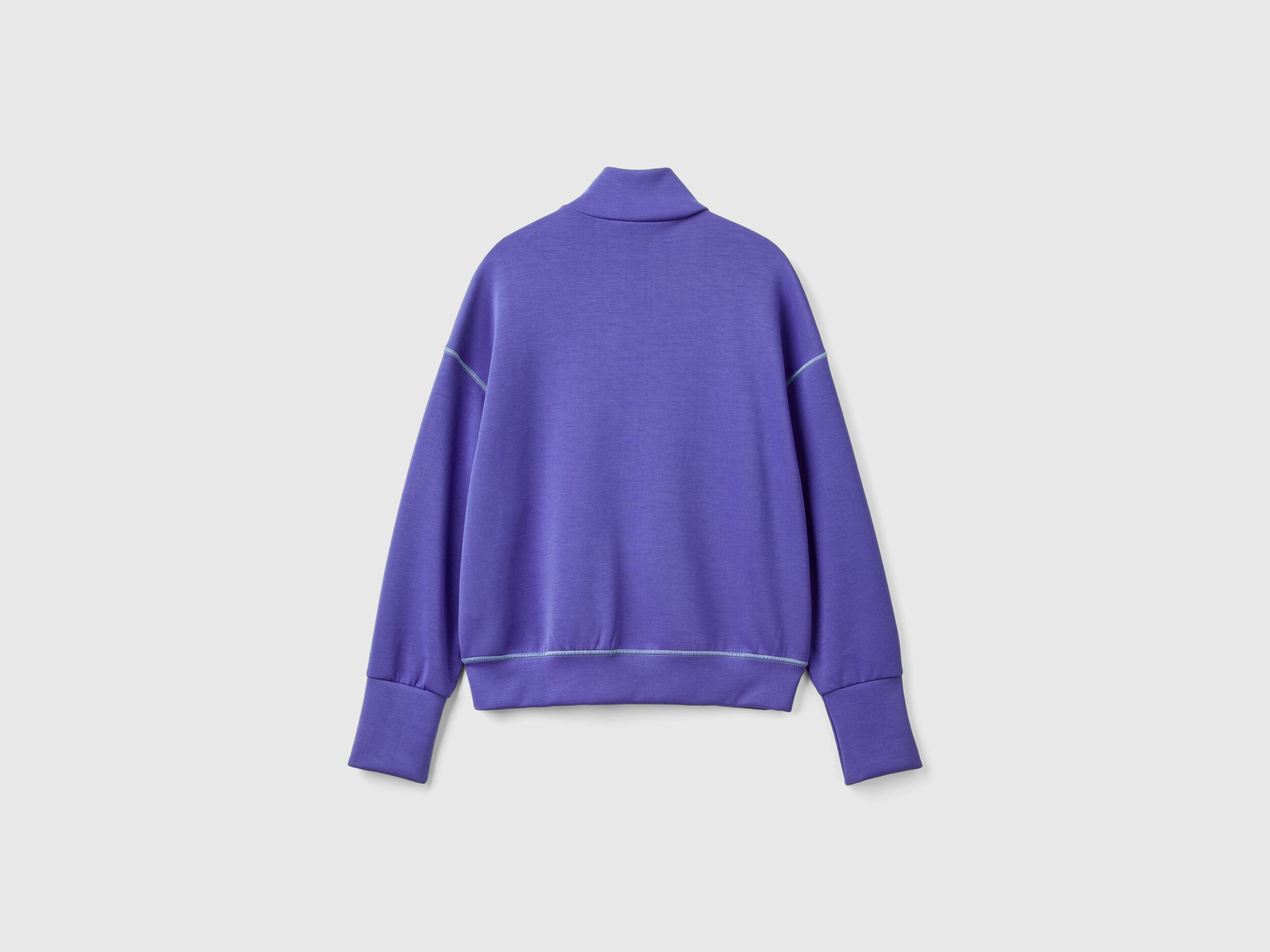 Benetton Flowy Stretch Sweatshirt Violet Women