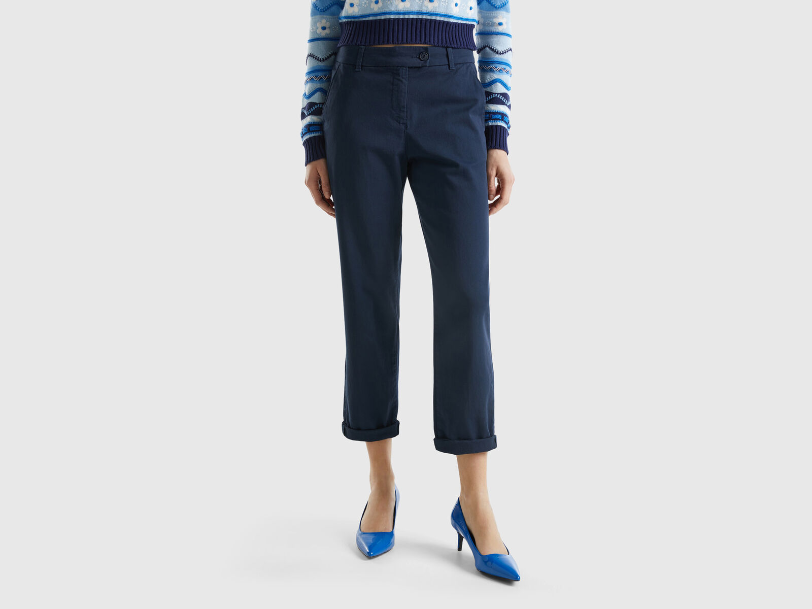 Benetton Stretch Trousers & Jeans for Women