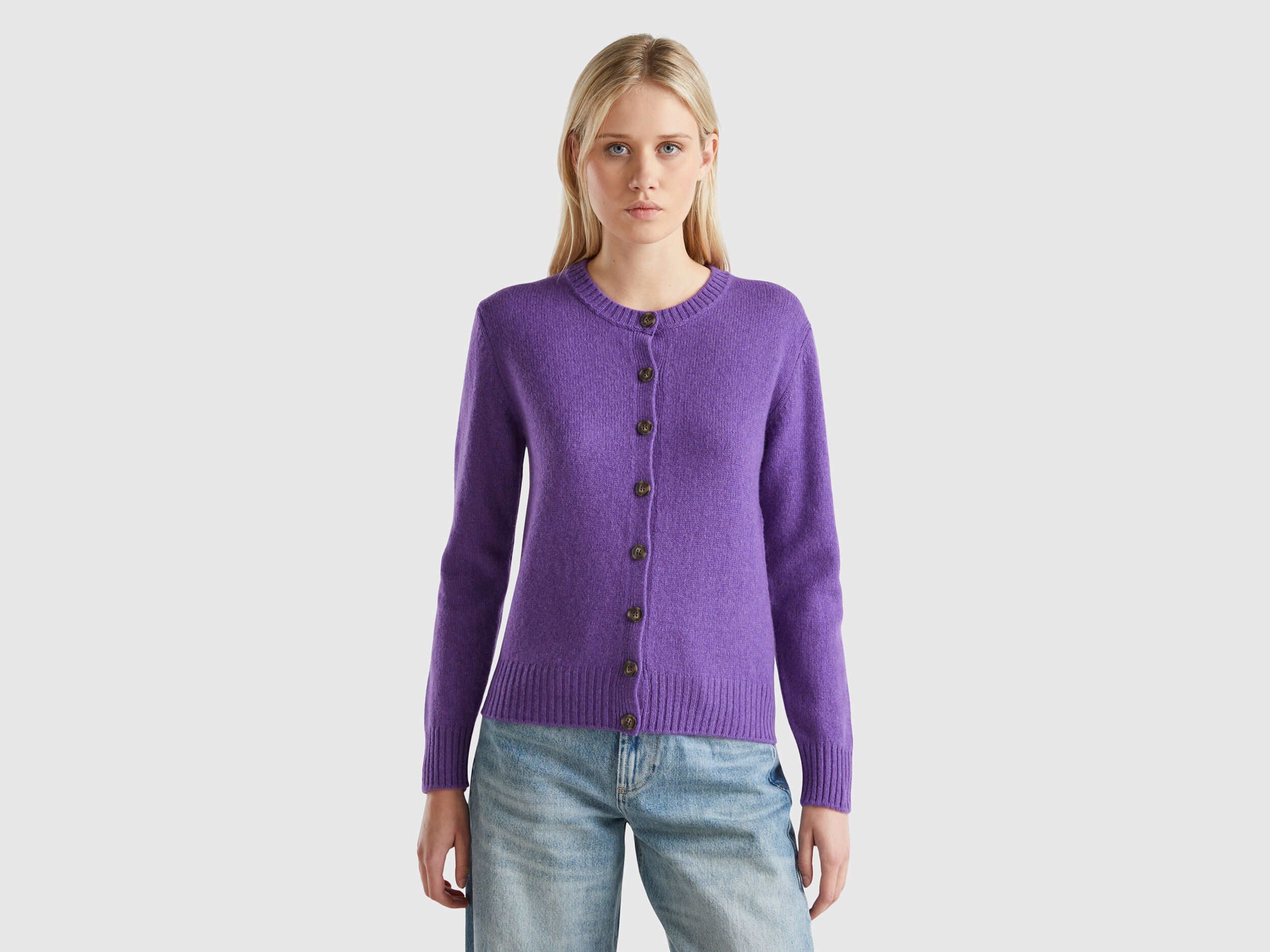 Purple open cardigan online