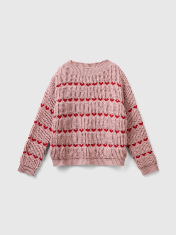 Sweater with heart inlay Junior Girl