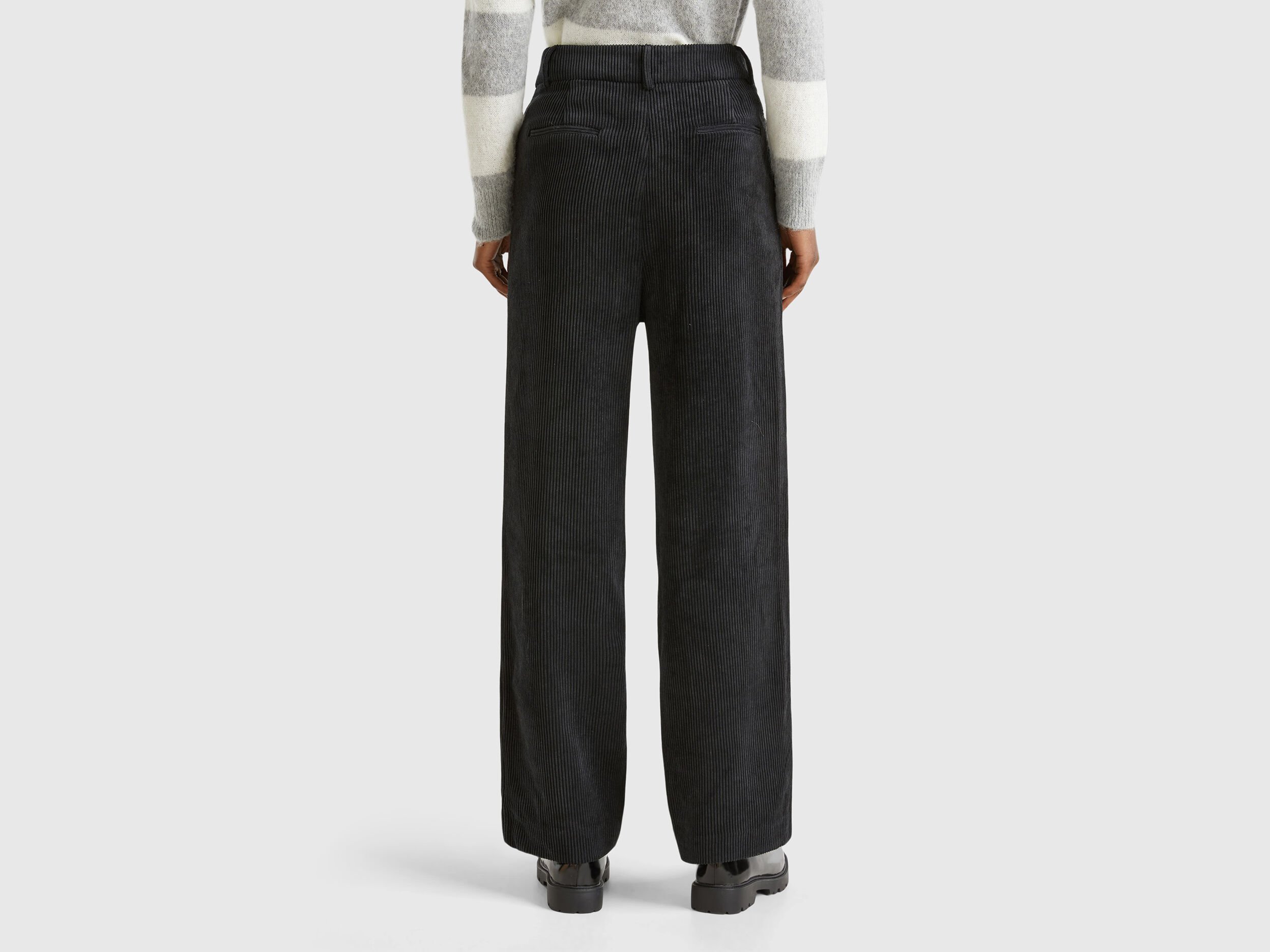 LAMB WOOL CASHMERE MOSSER PANTS｜TOP BLACK – Cornier