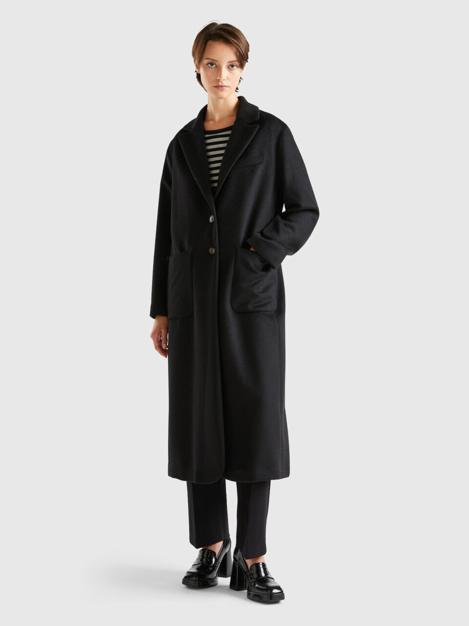 Benetton classic shop tailored coat