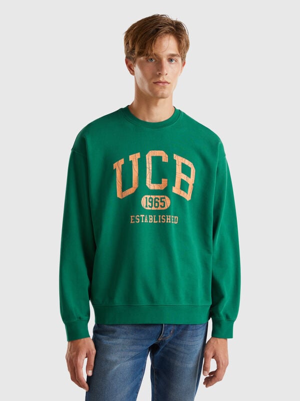 Crew neck sweatshirt with logo print Men