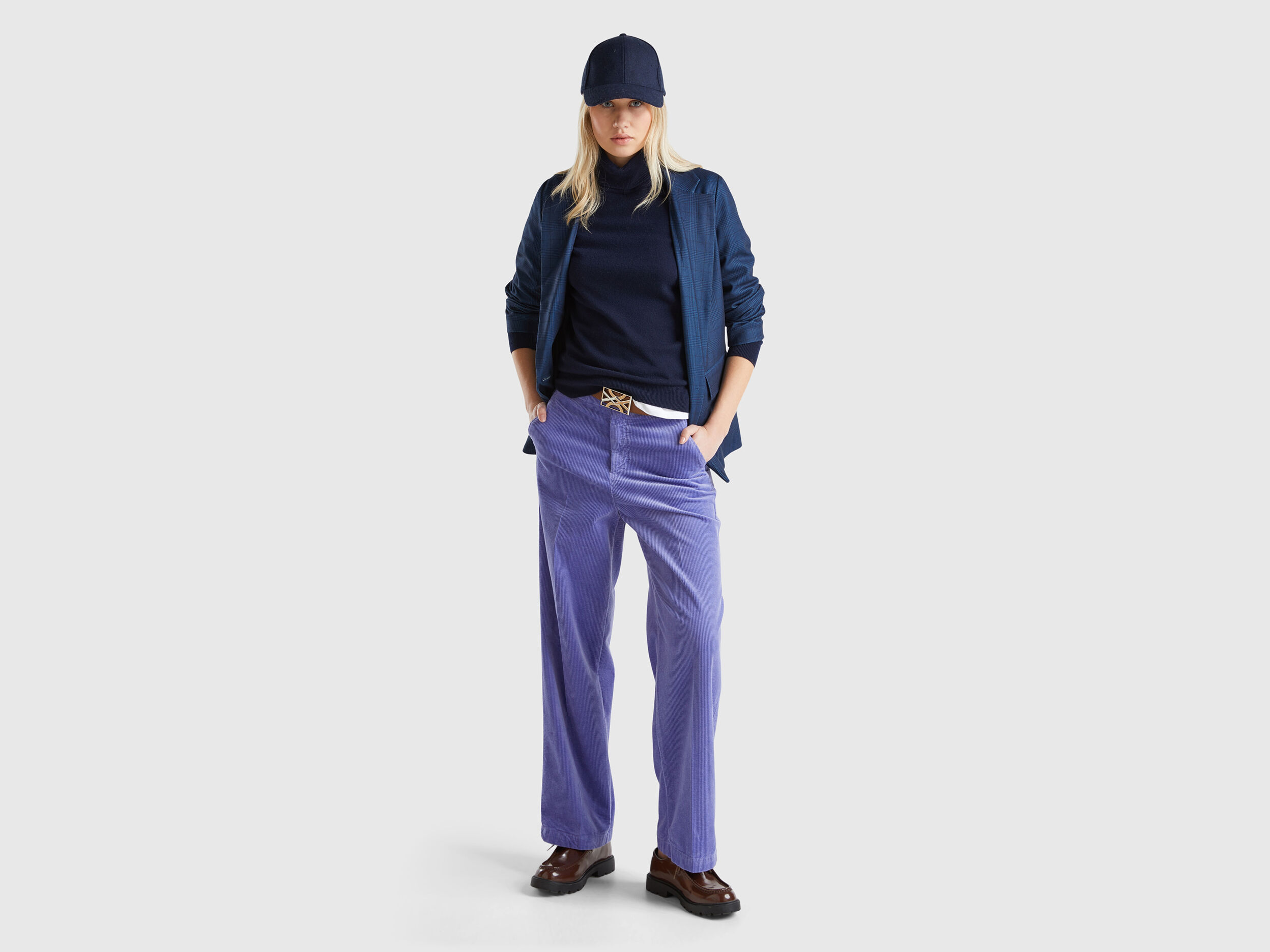 Camphor wood パンツ velvet wide baggy sailor trousers