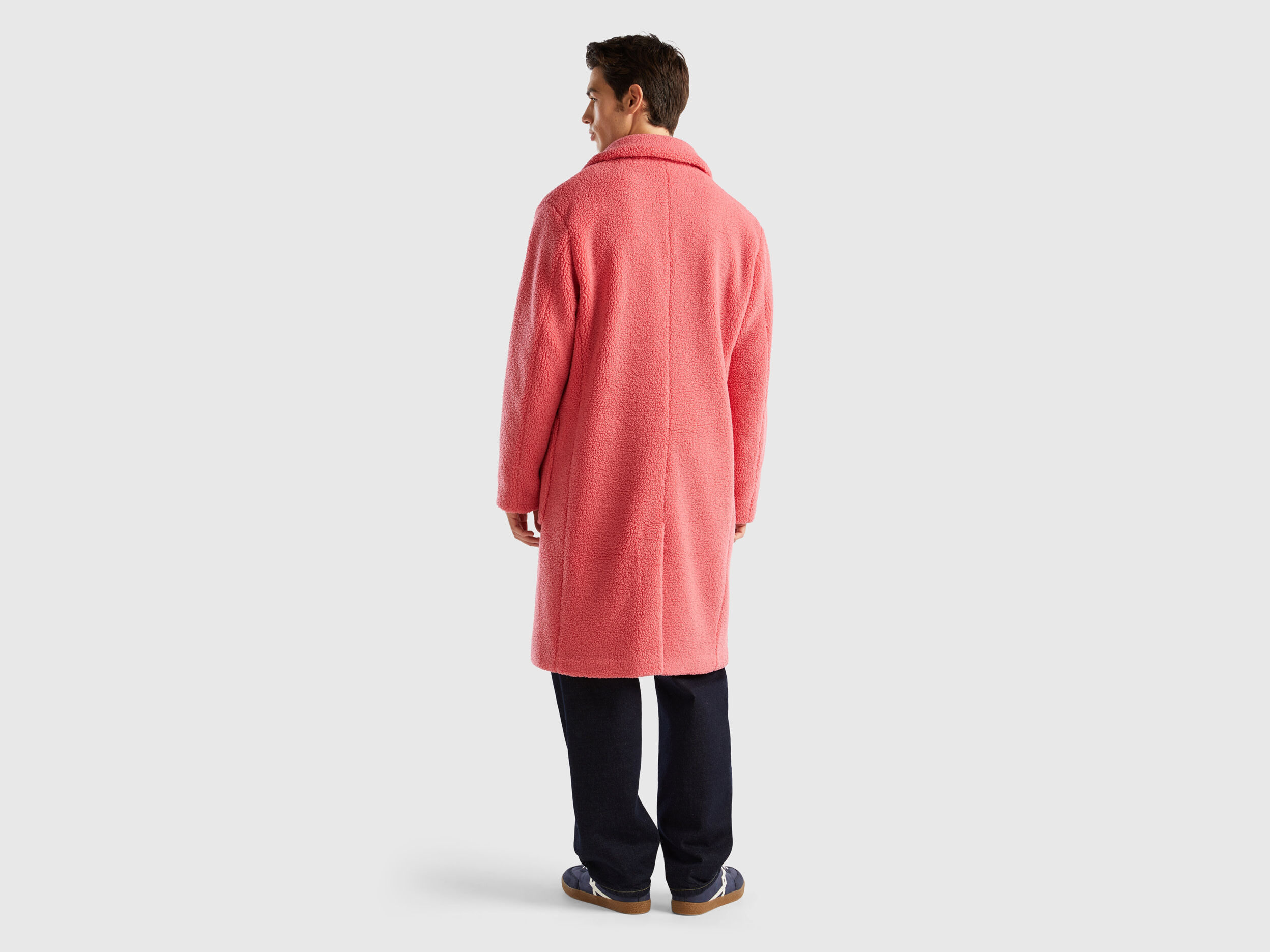 Teddy coat Pink Benetton