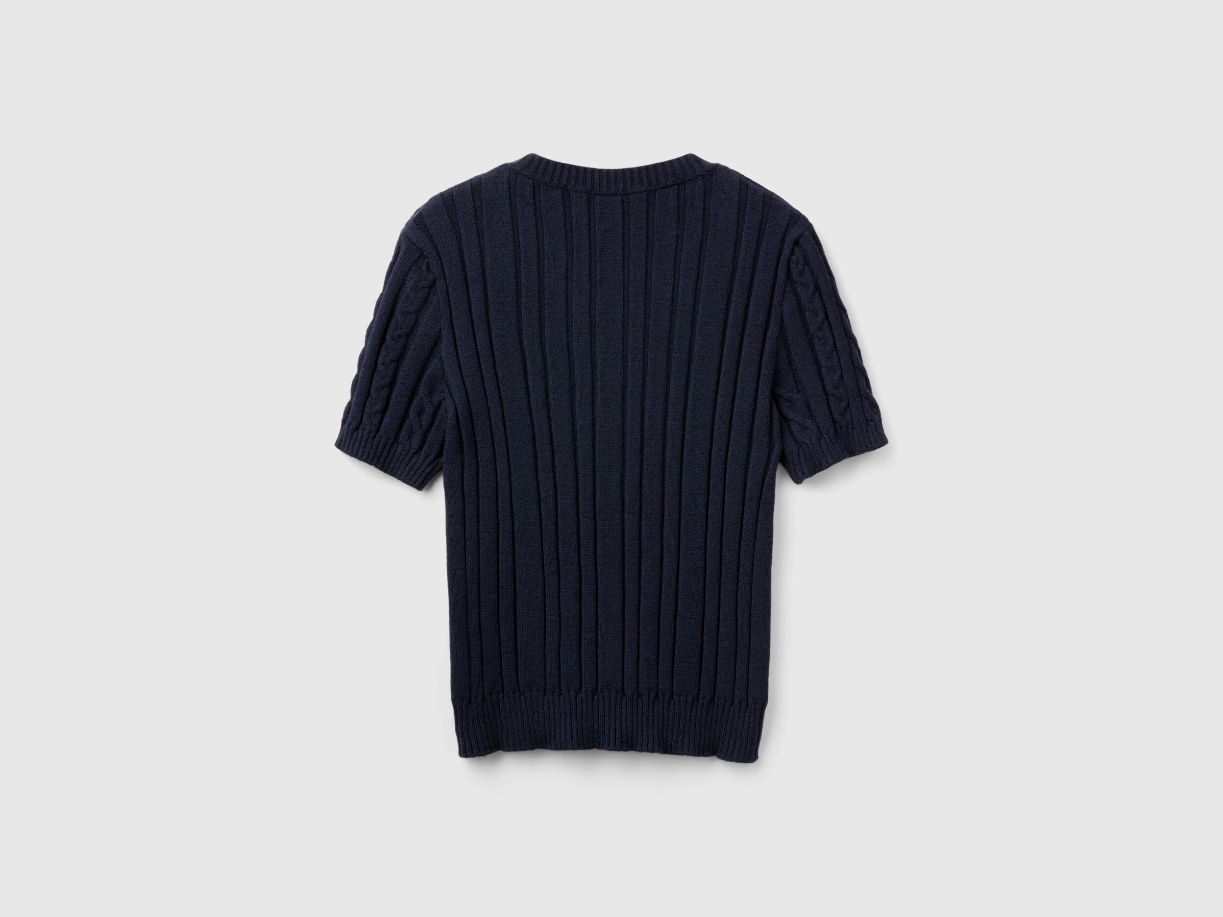 Short sleeve wool sweater cheap