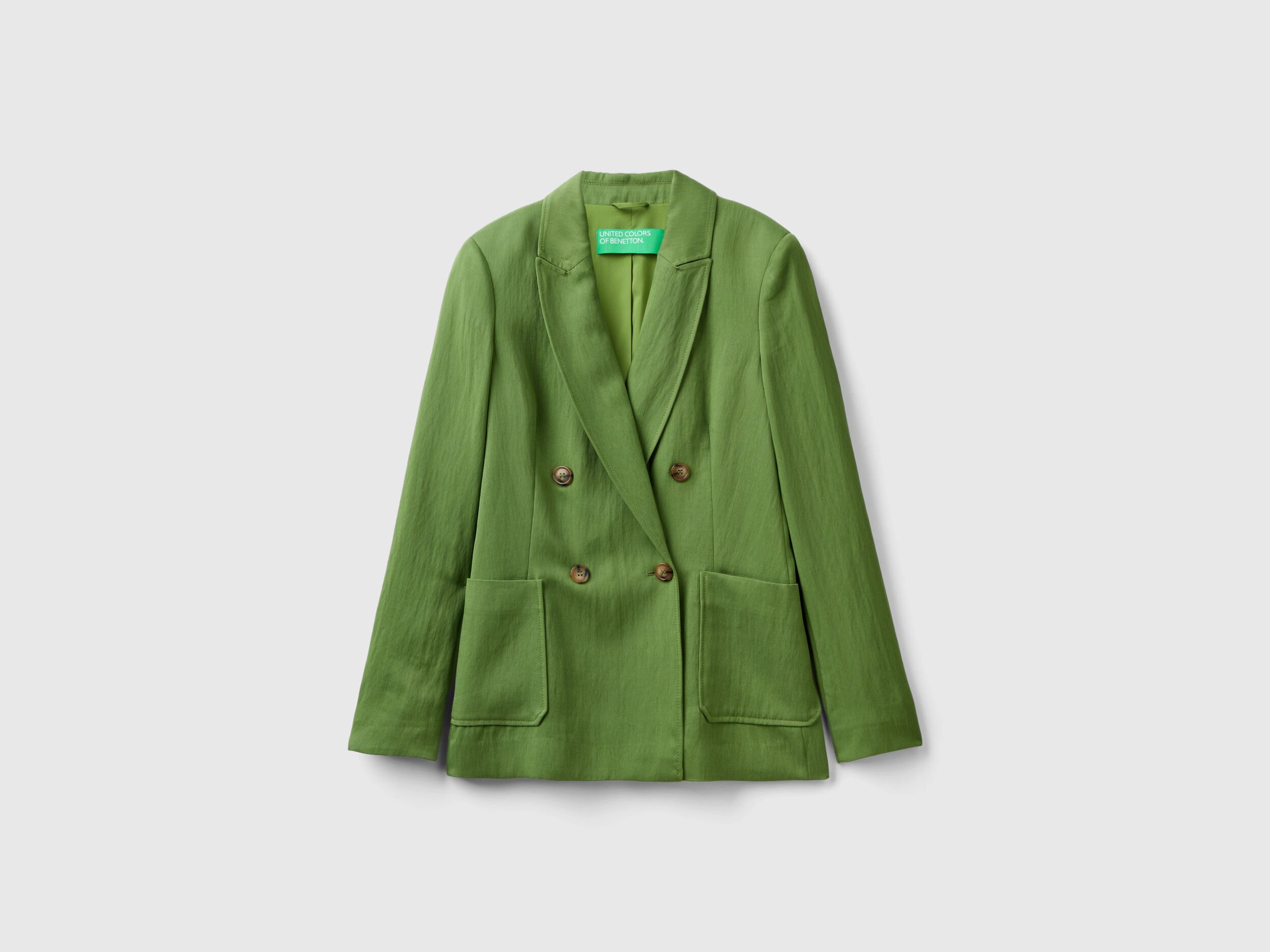 Double-breasted blazer in sustainable viscose blend
