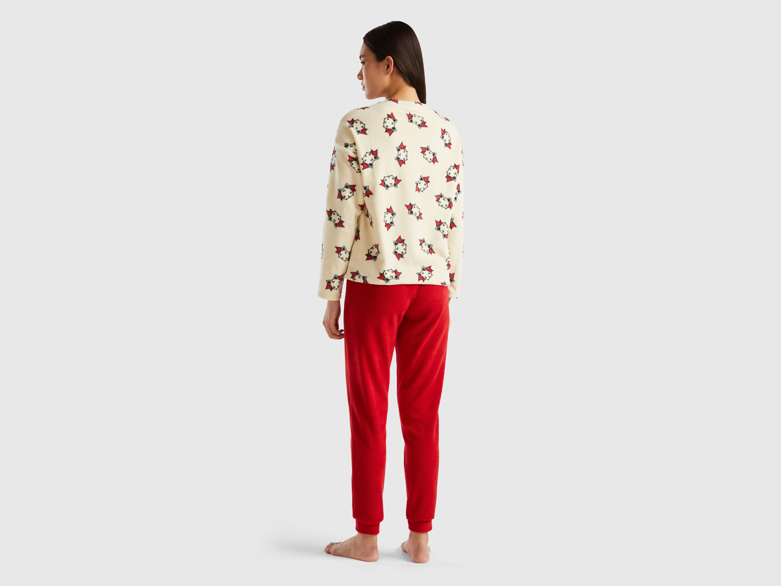 White shop fleece pyjamas