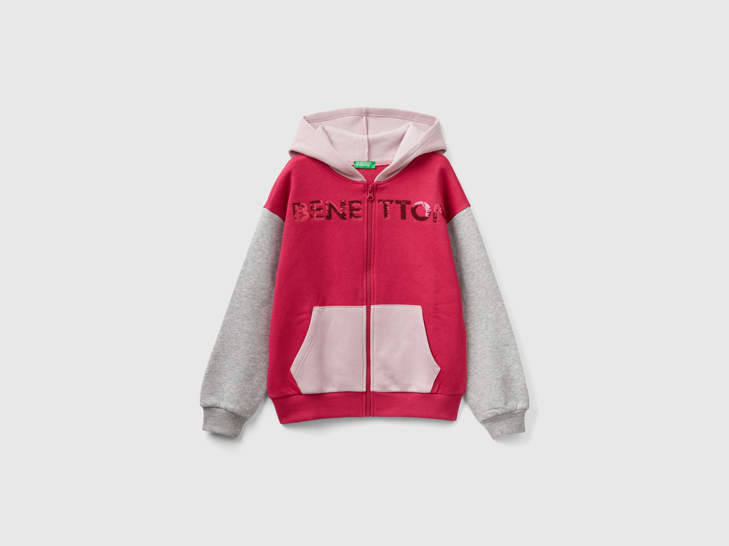 Benetton hooded sweatshirt clearance
