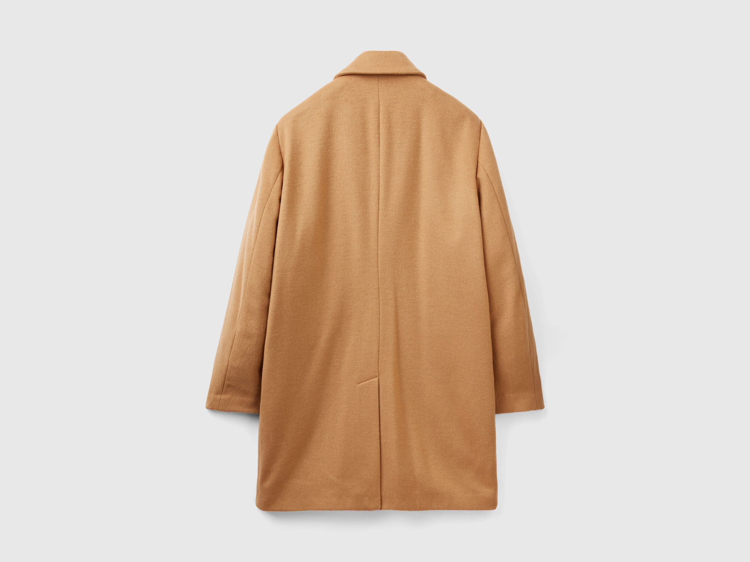 Camel top coat benetton