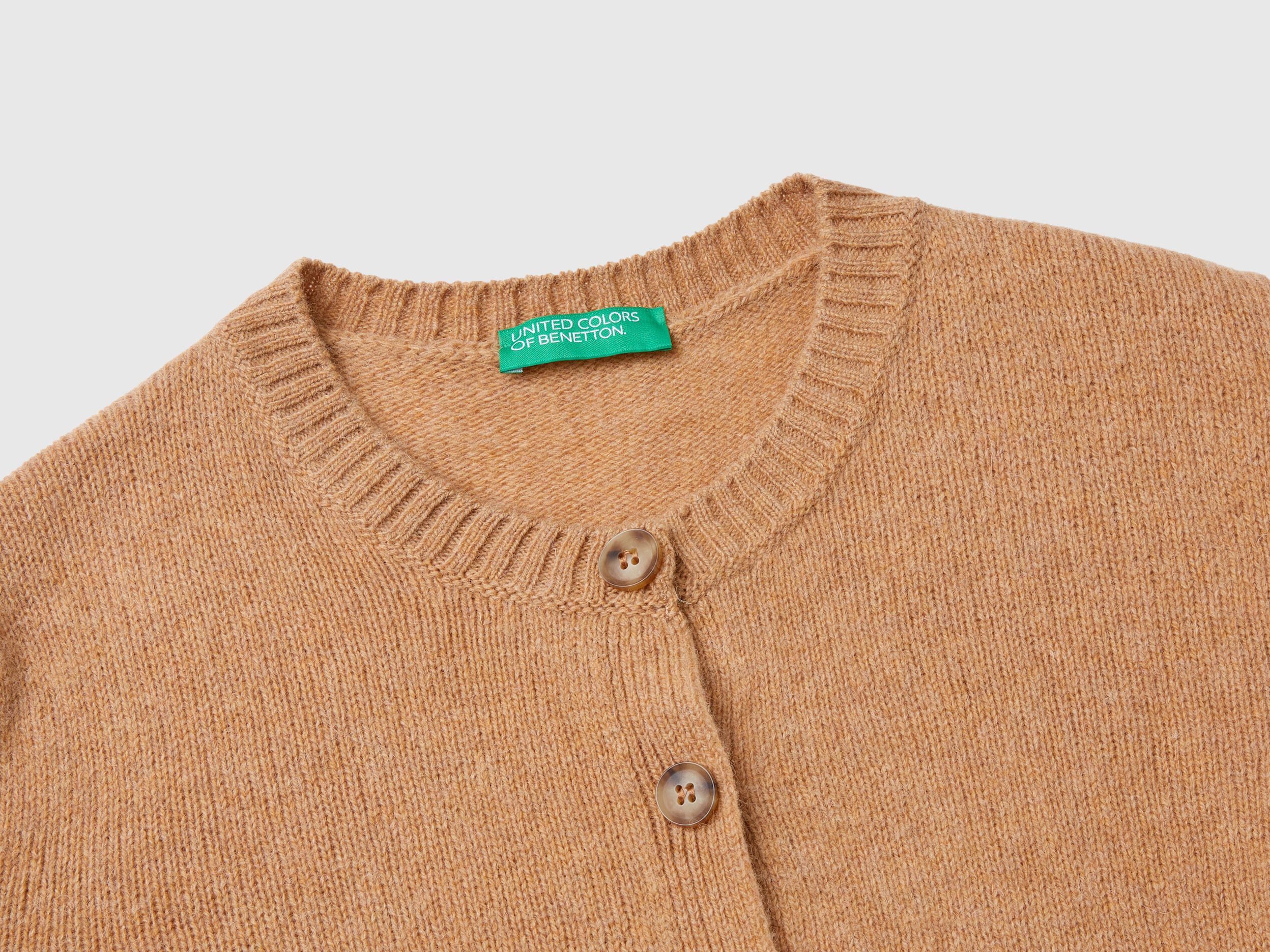 Cardigan in pure Shetland wool
