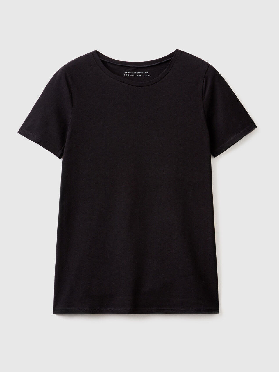 Super stretch organic cotton t shirt Black Benetton