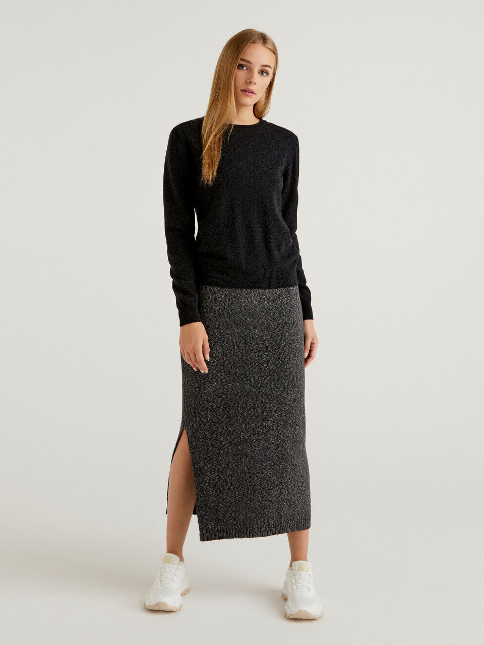 Midi and Pencil Skirt New Collection 2022 | Benetton