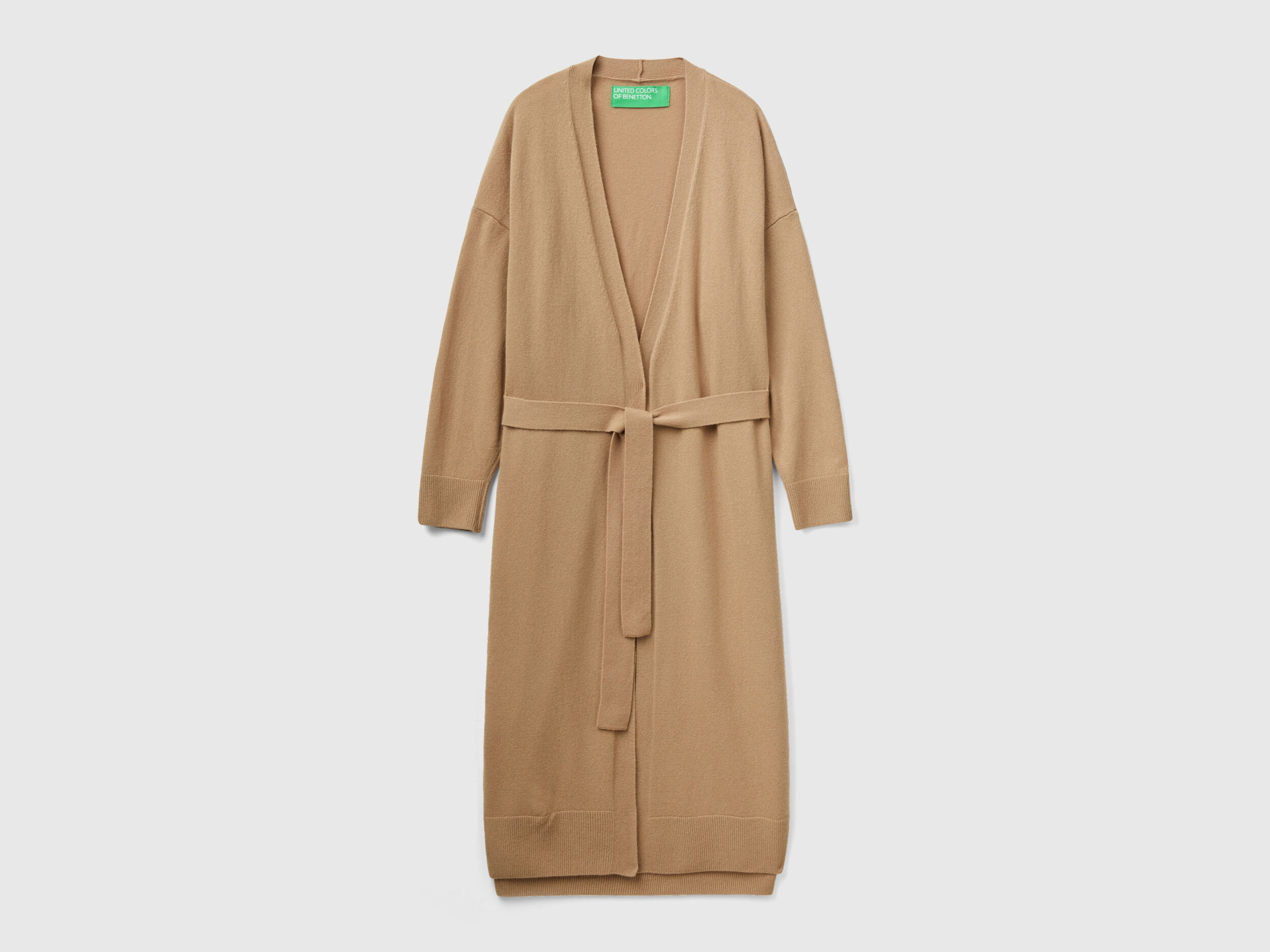 Camel hotsell belted cardigan