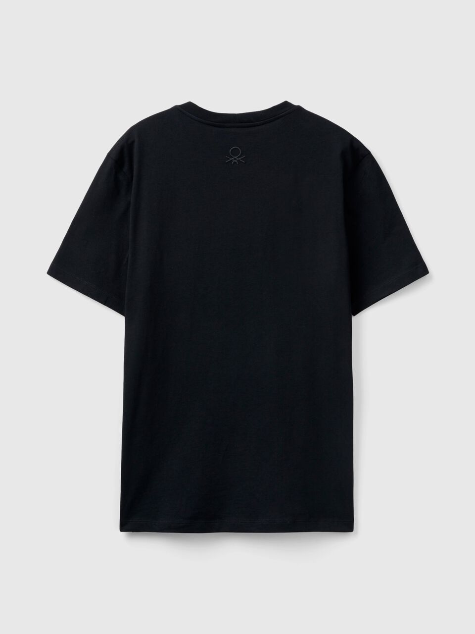 T-shirt in pure organic cotton - Black Benetton 