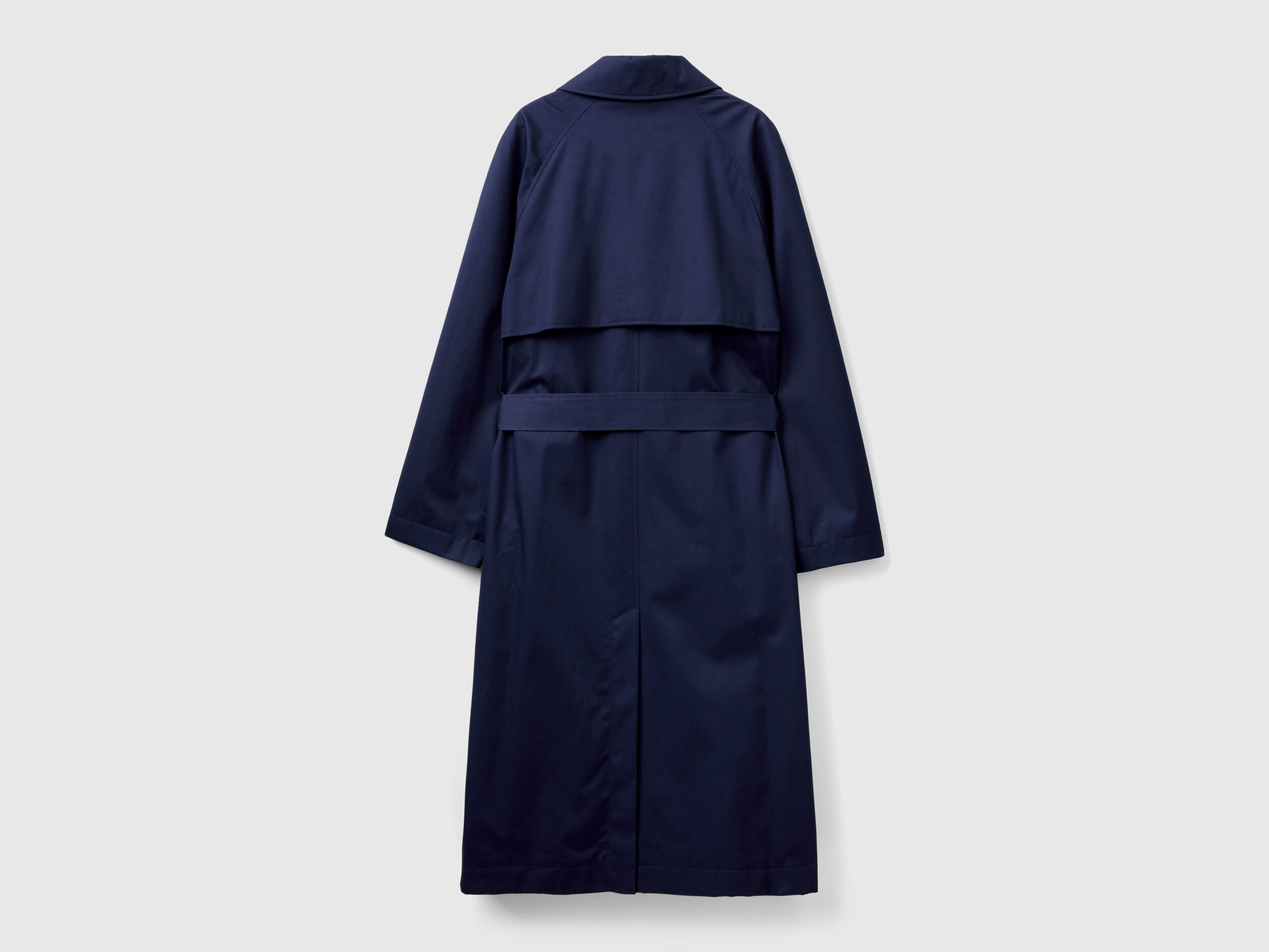 Double-breasted midi trench coat