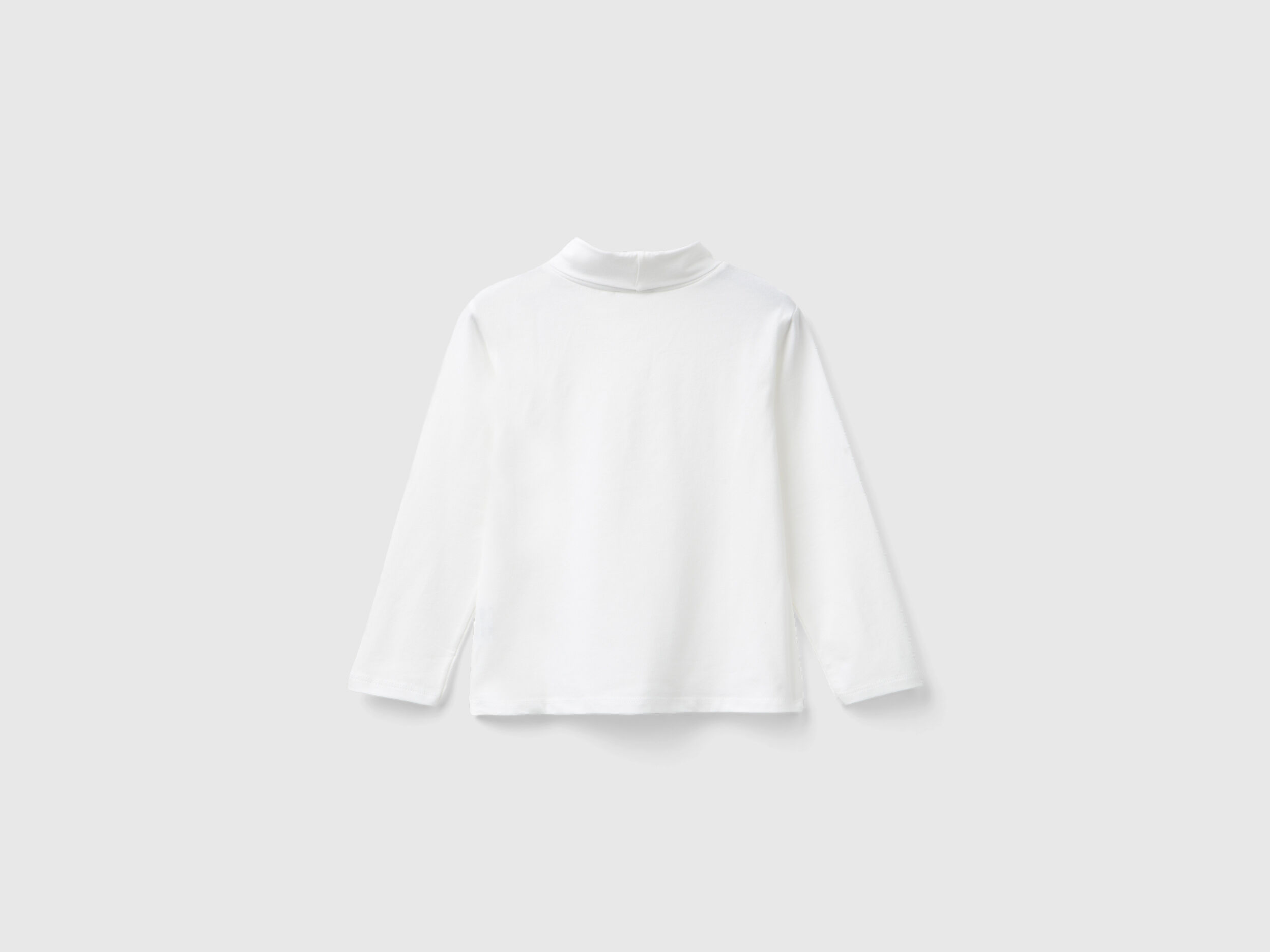 Turtle neck white shirt top