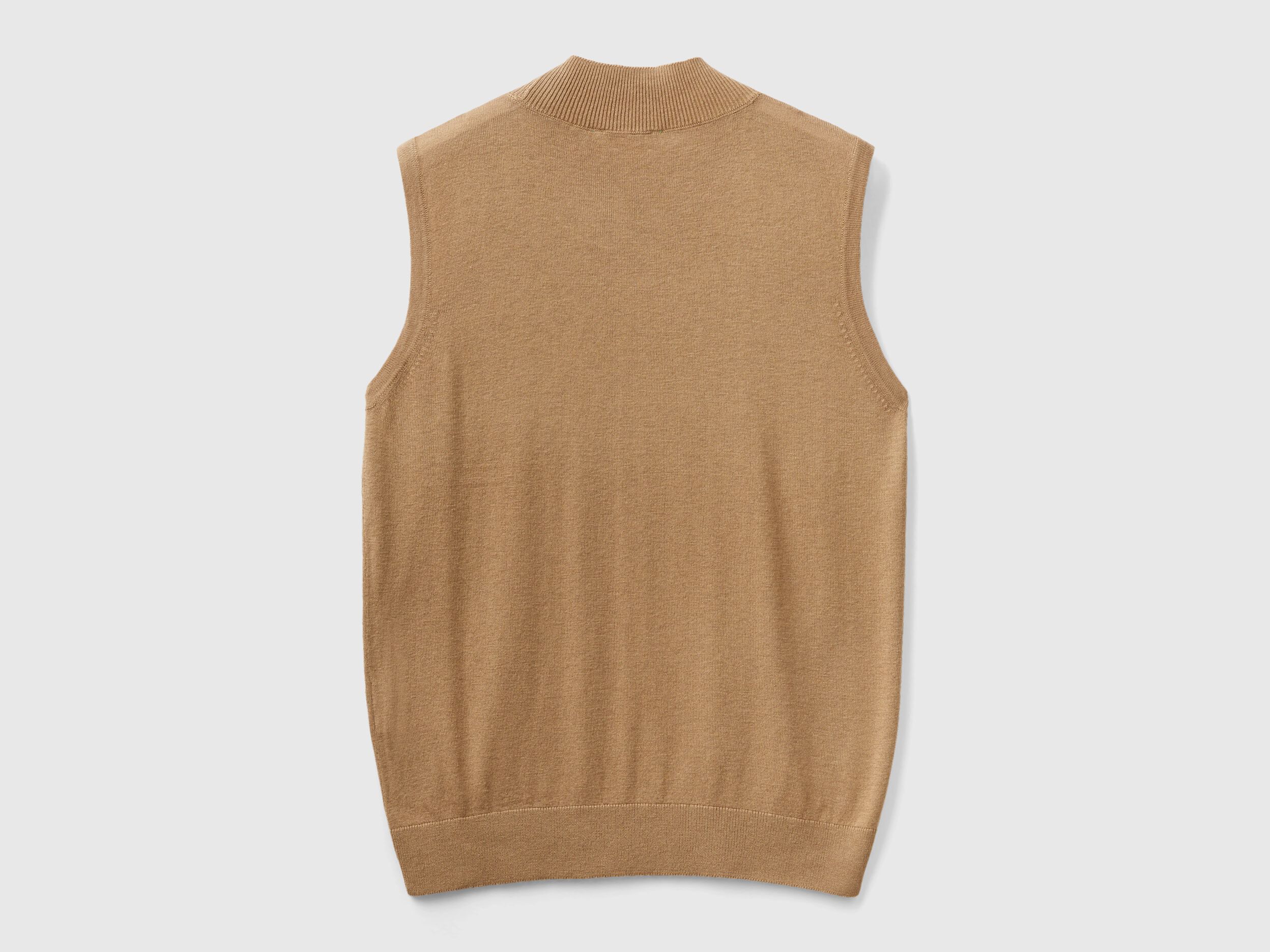 Tan sleeveless clearance sweater