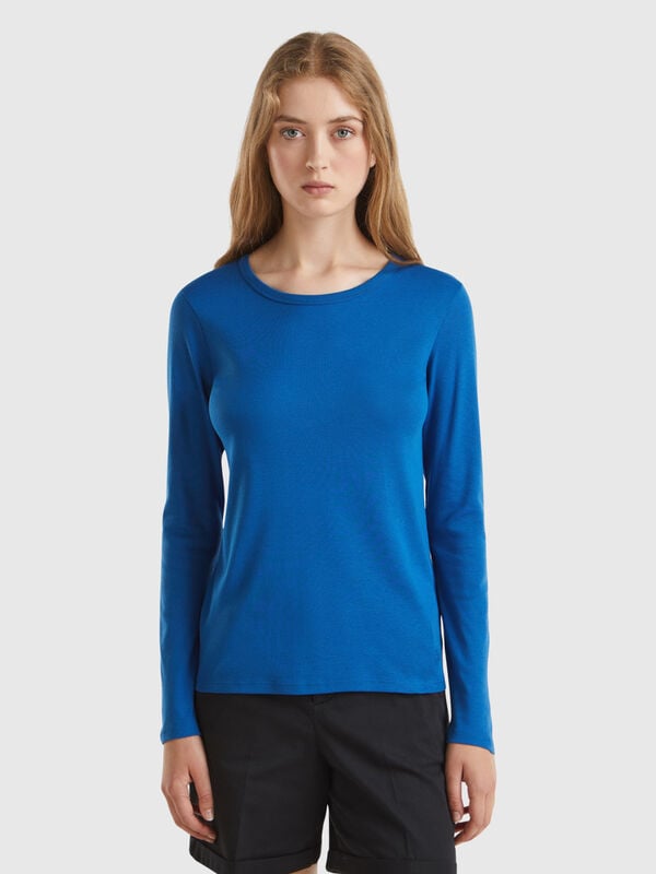 Long sleeve pure cotton t-shirt Women