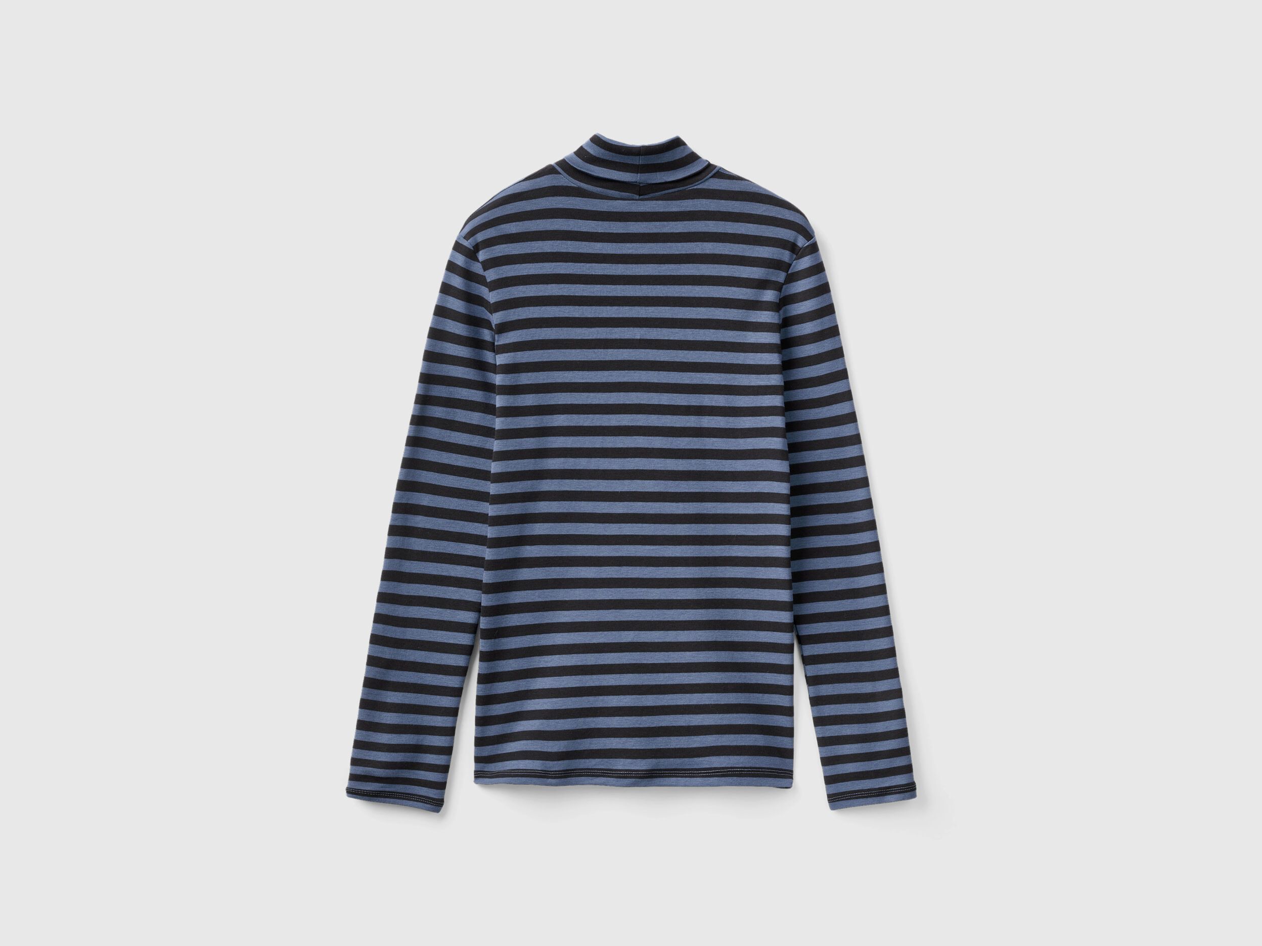 Striped turtleneck shirt sale