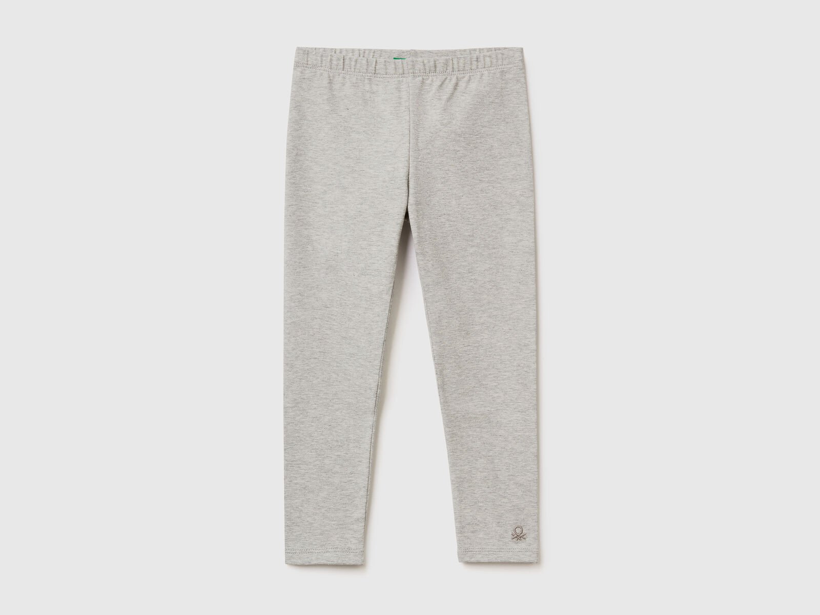 Stretch cotton leggings - Light Gray
