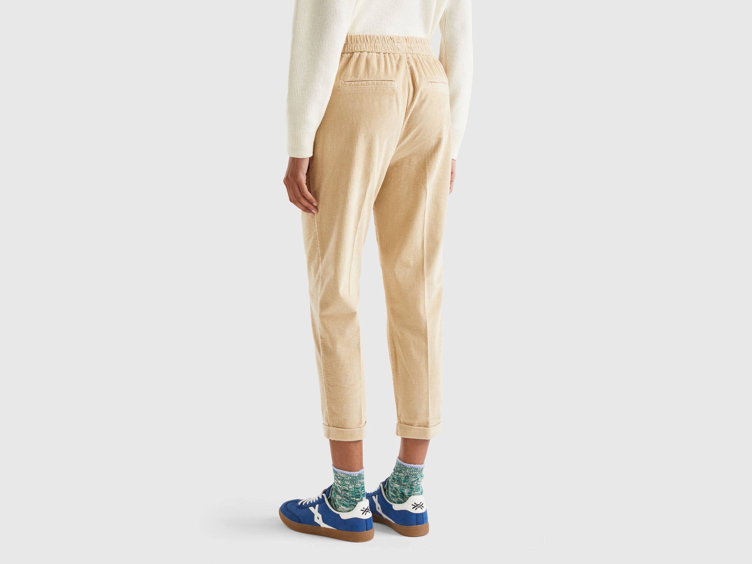 Benetton pantaloni velluto on sale