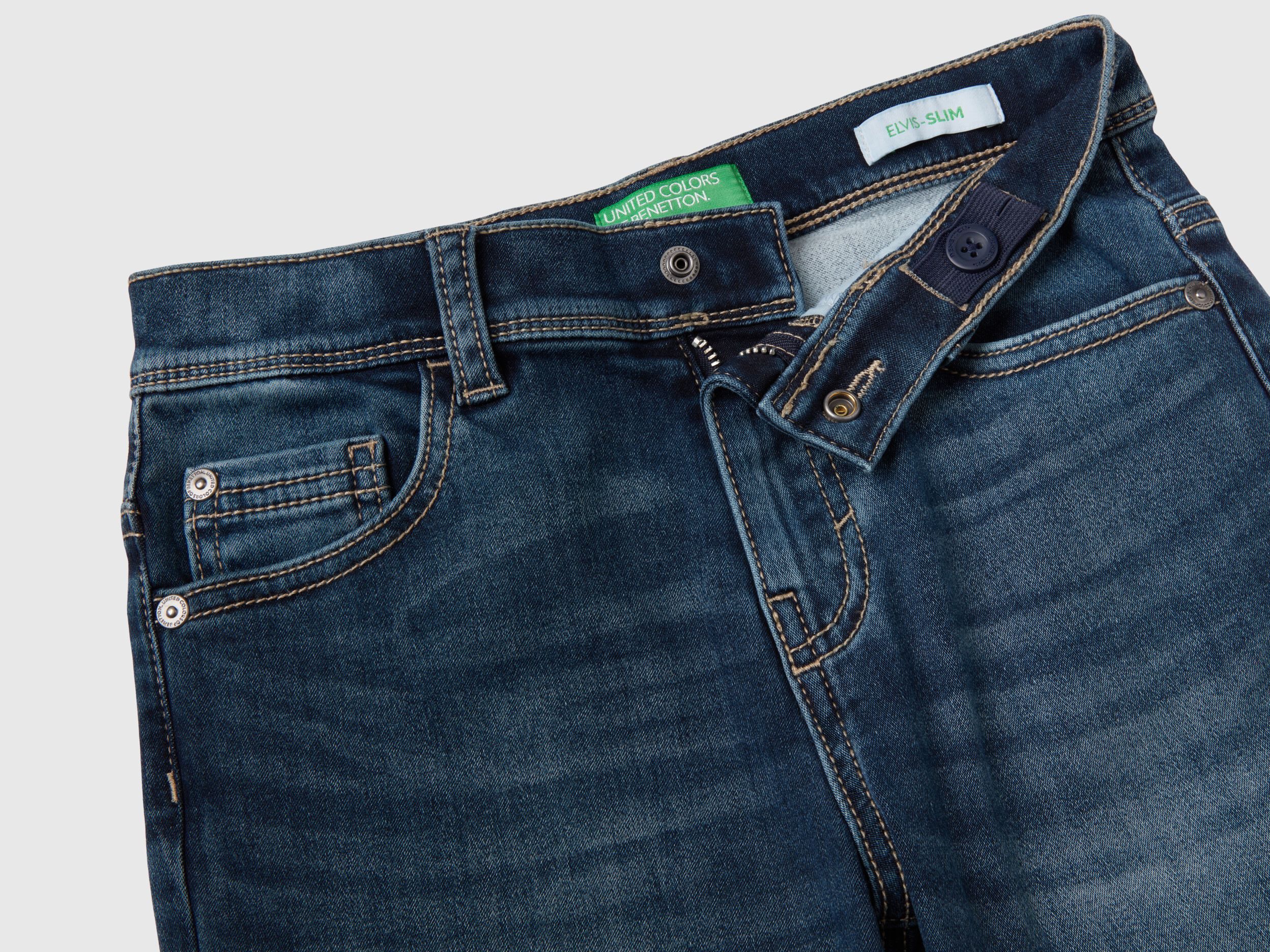 Thermal slim fit jeans - Blue | Benetton