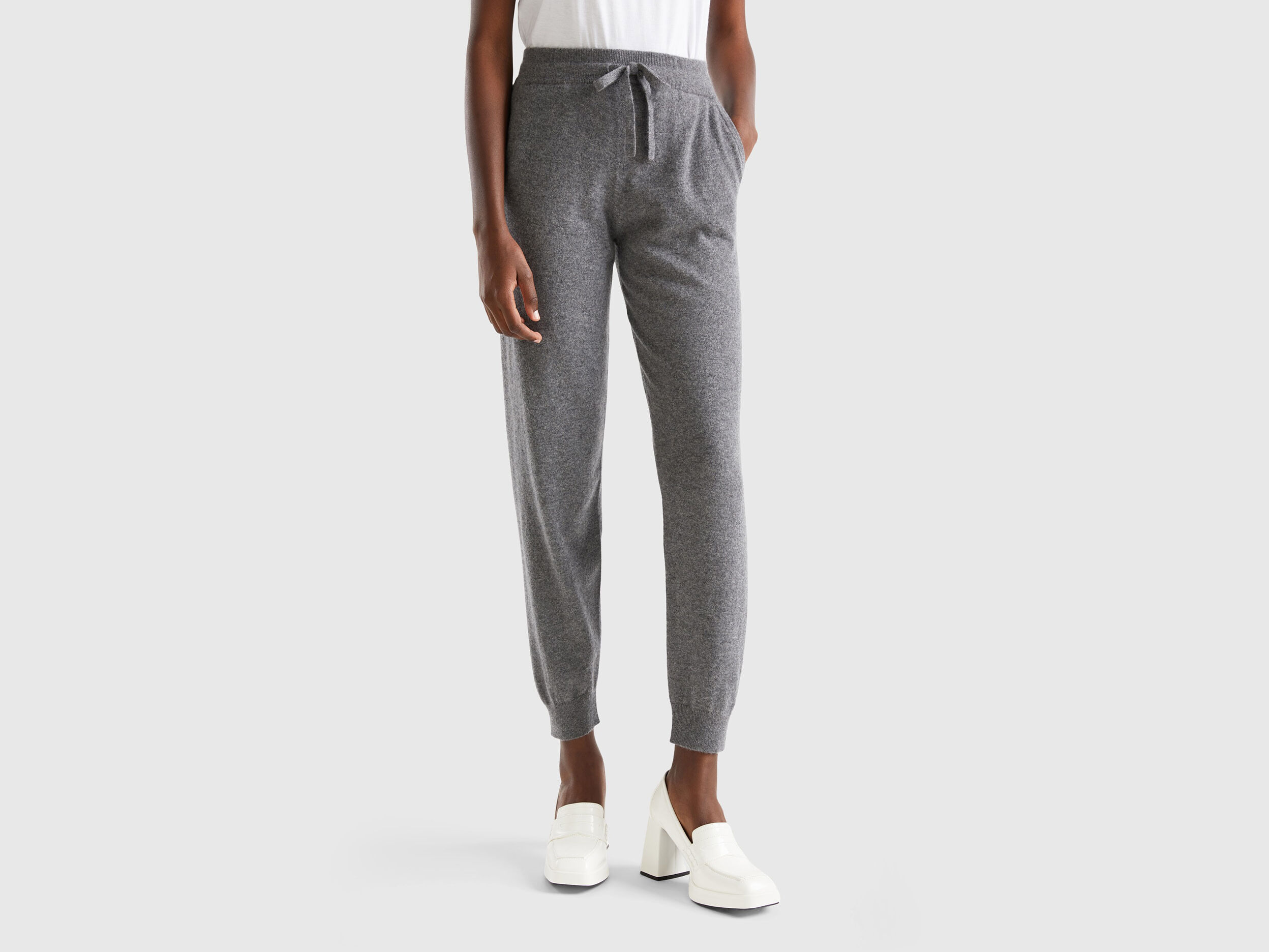 Pure cashmere joggers Dark Gray Benetton