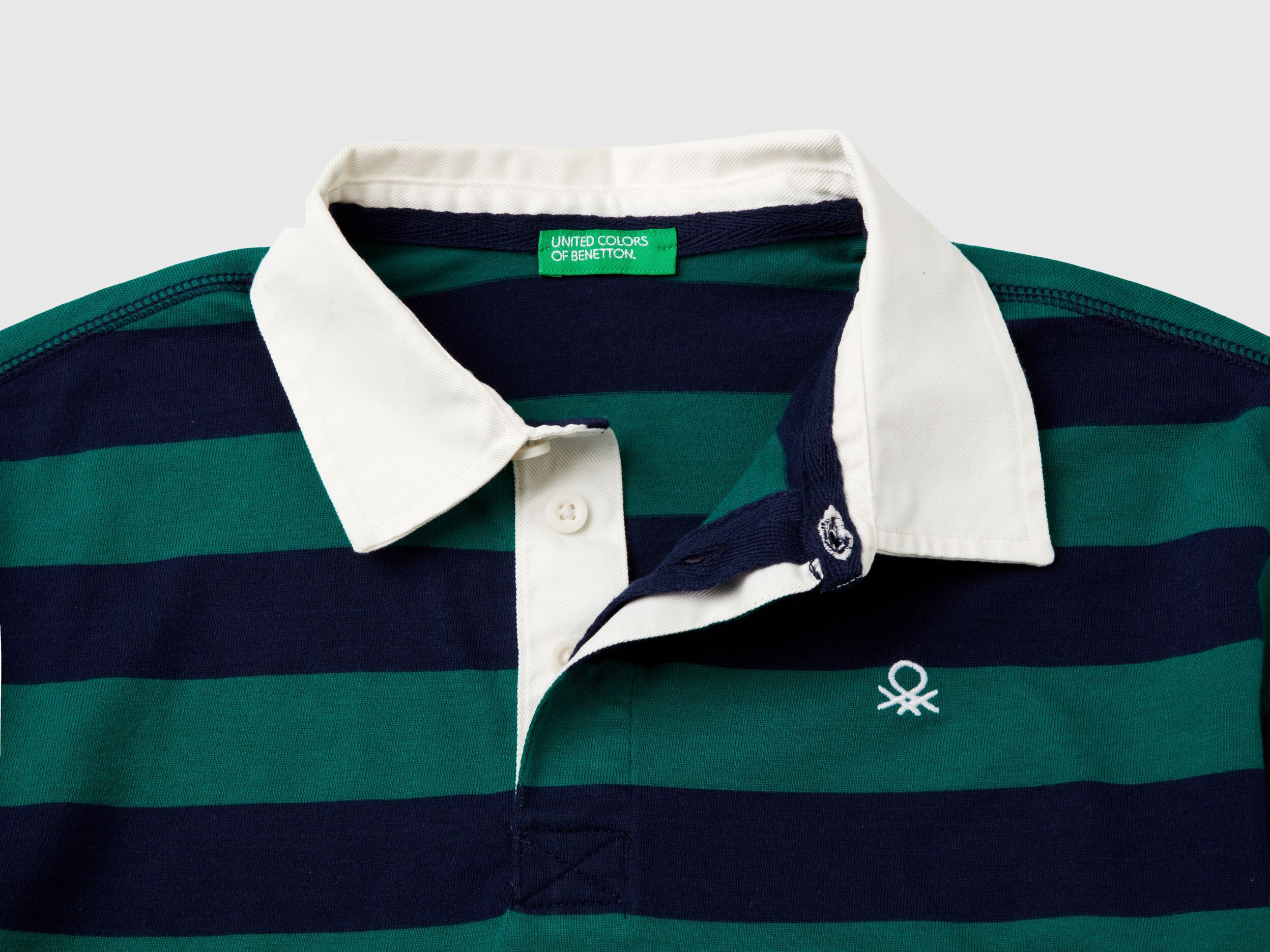 Multicolor striped rugby polo - Multi-color | Benetton
