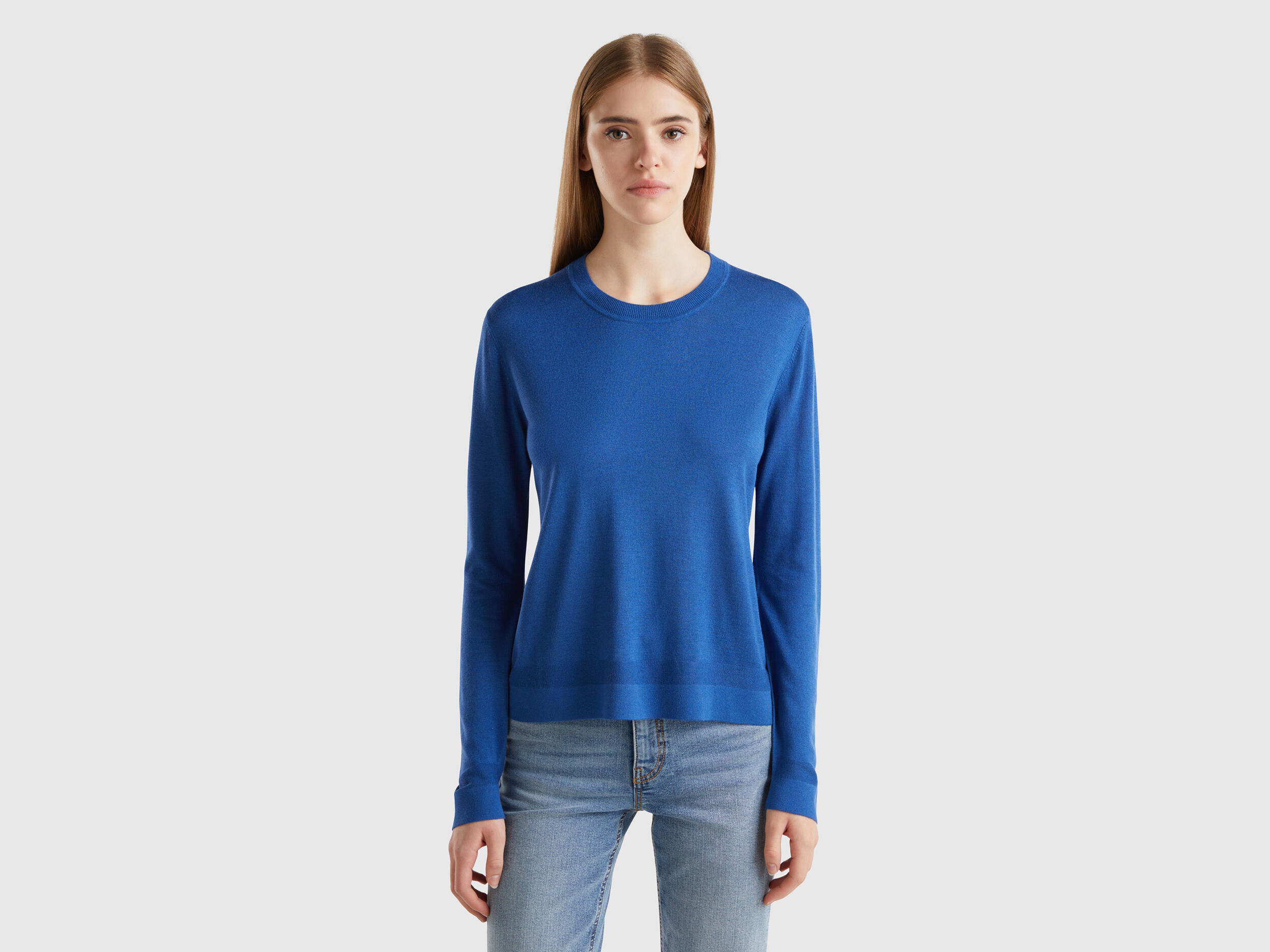 Round neck sweater for ladies on sale