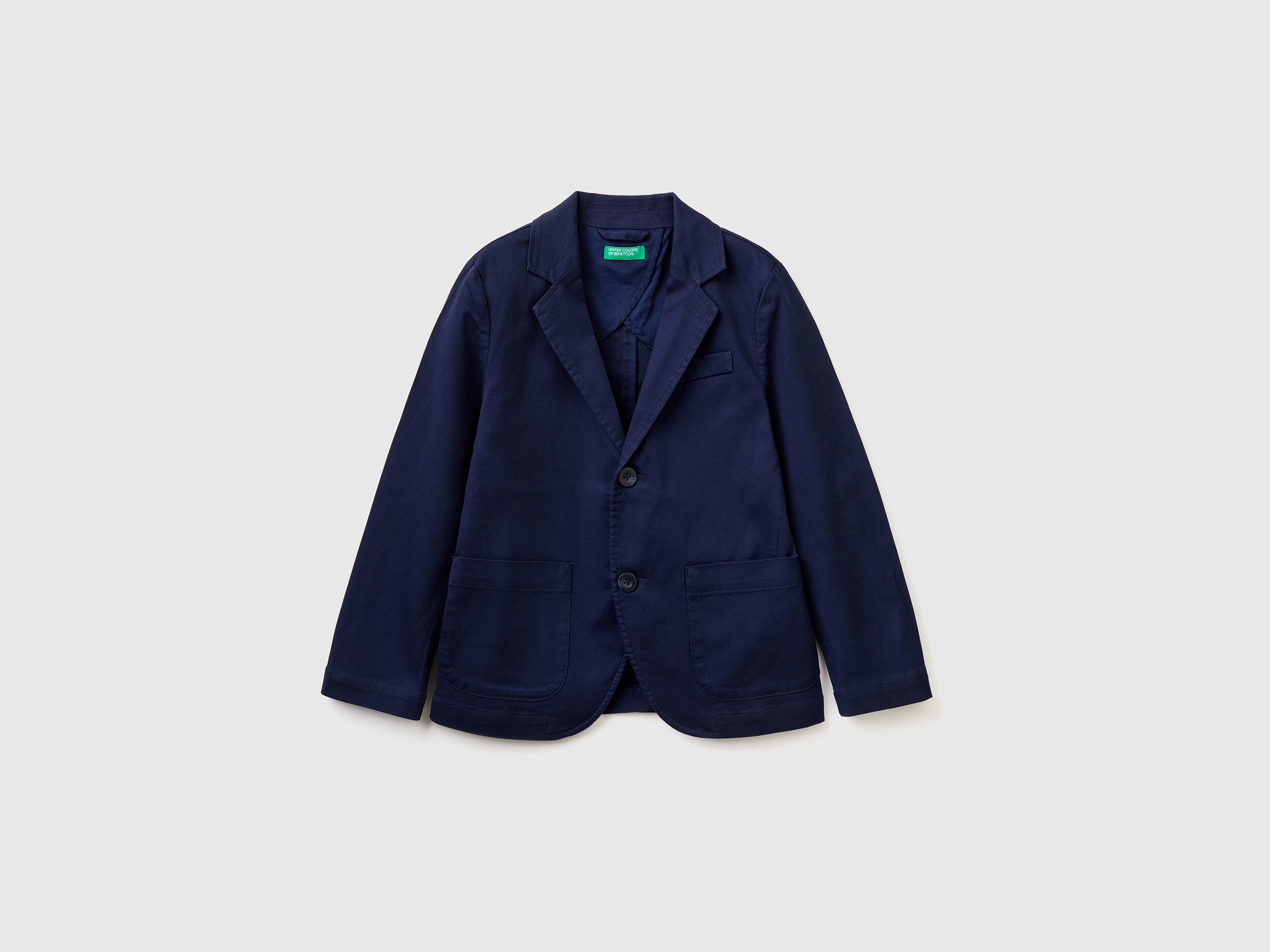 Blazer in stretch cotton