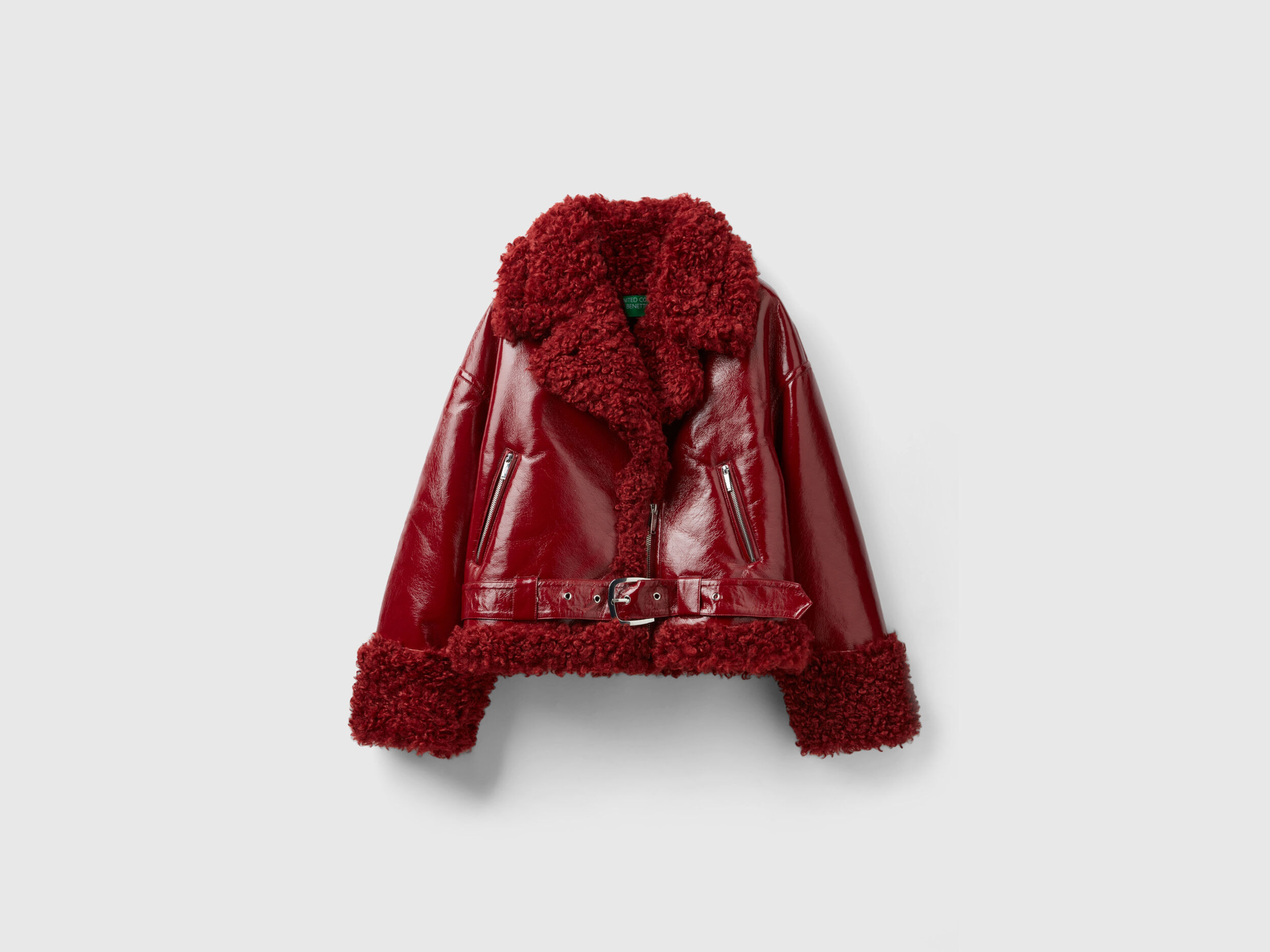 Benetton leather jackets outlet