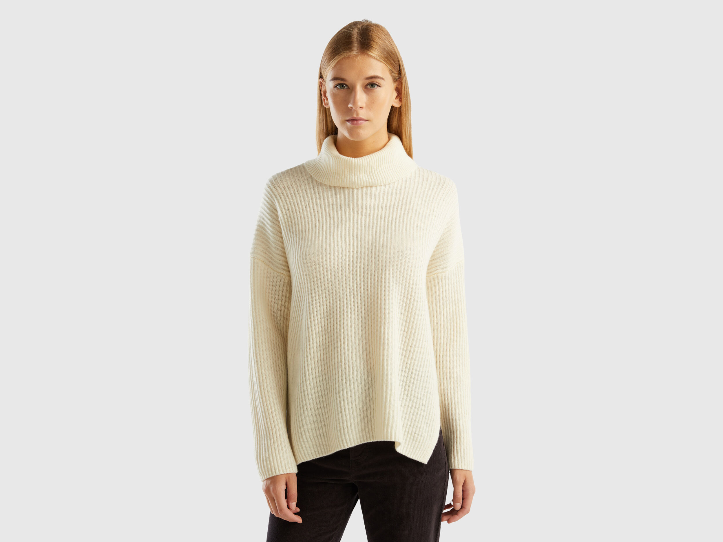 Wide 2025 neck turtleneck