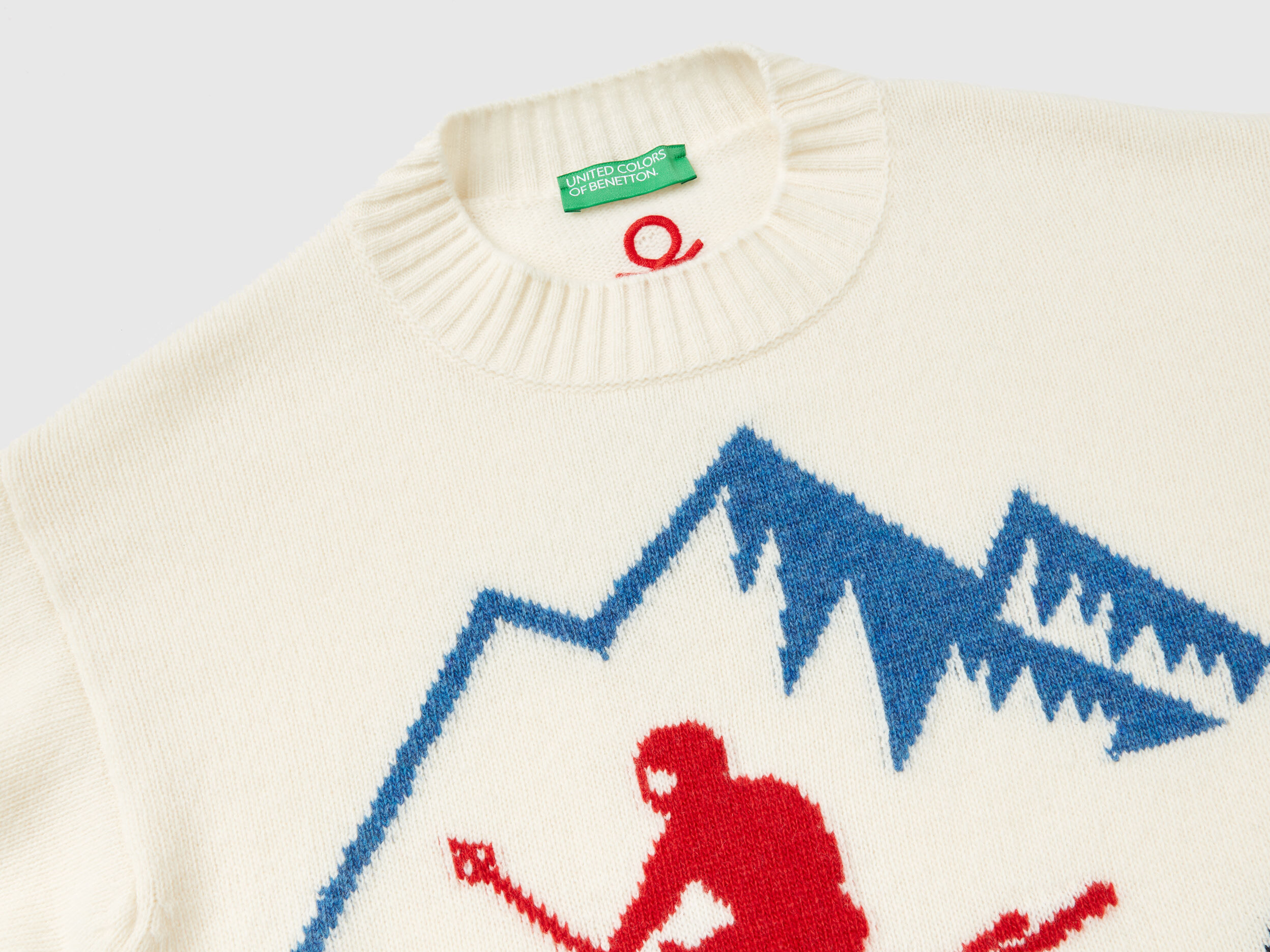Benetton best sale jacquard sweater