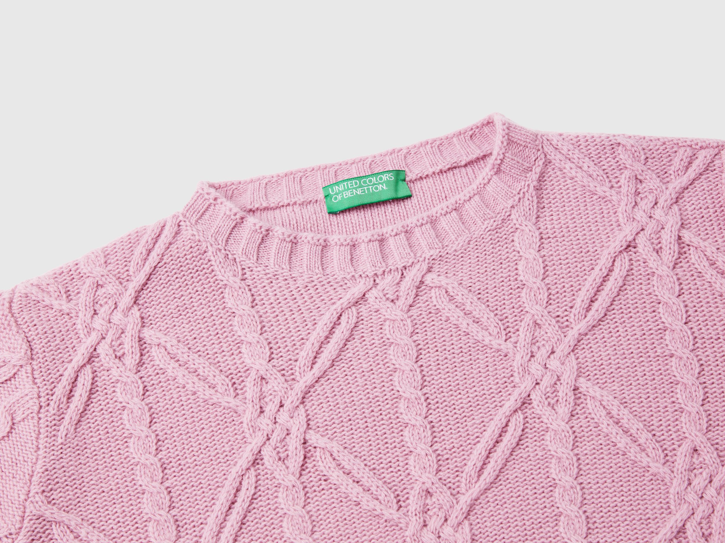 TODAYFUL Cable Hand Knit Thick Sweater FREE Wool BRW 11820536 | eBay