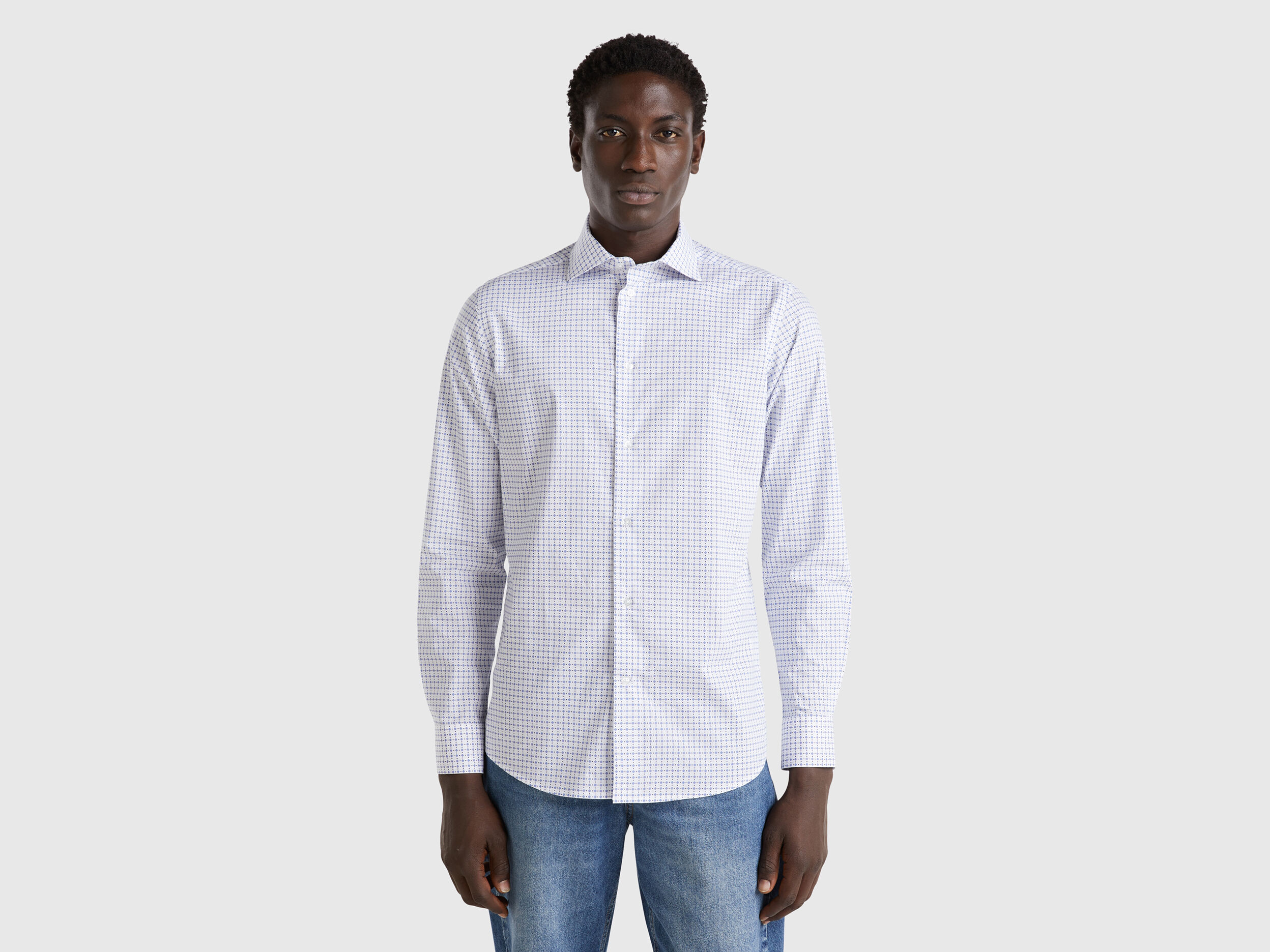 Camisa blanca benetton discount